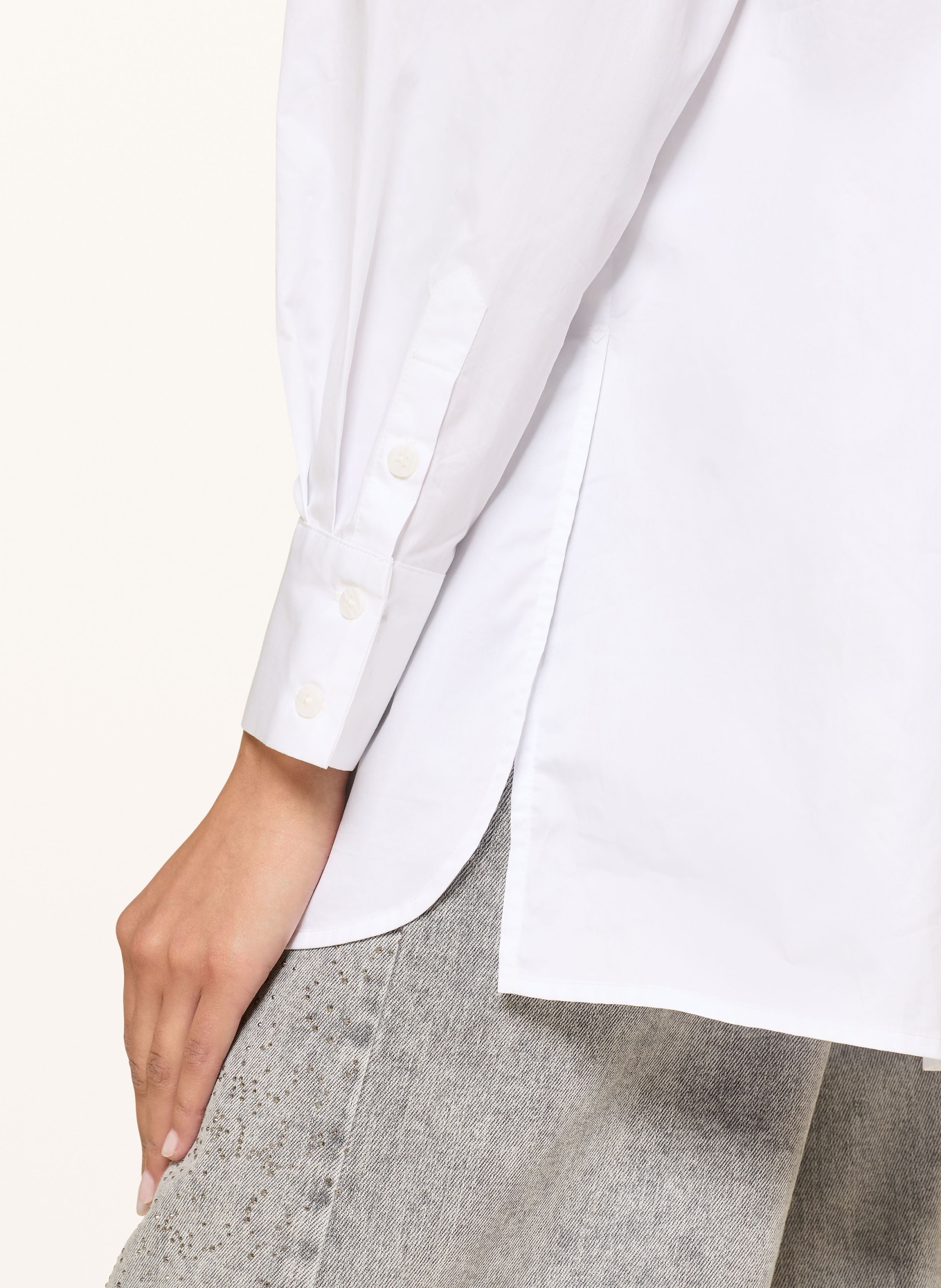 InWear CAPELLAIW shirt blouse with bow tie: WHITE