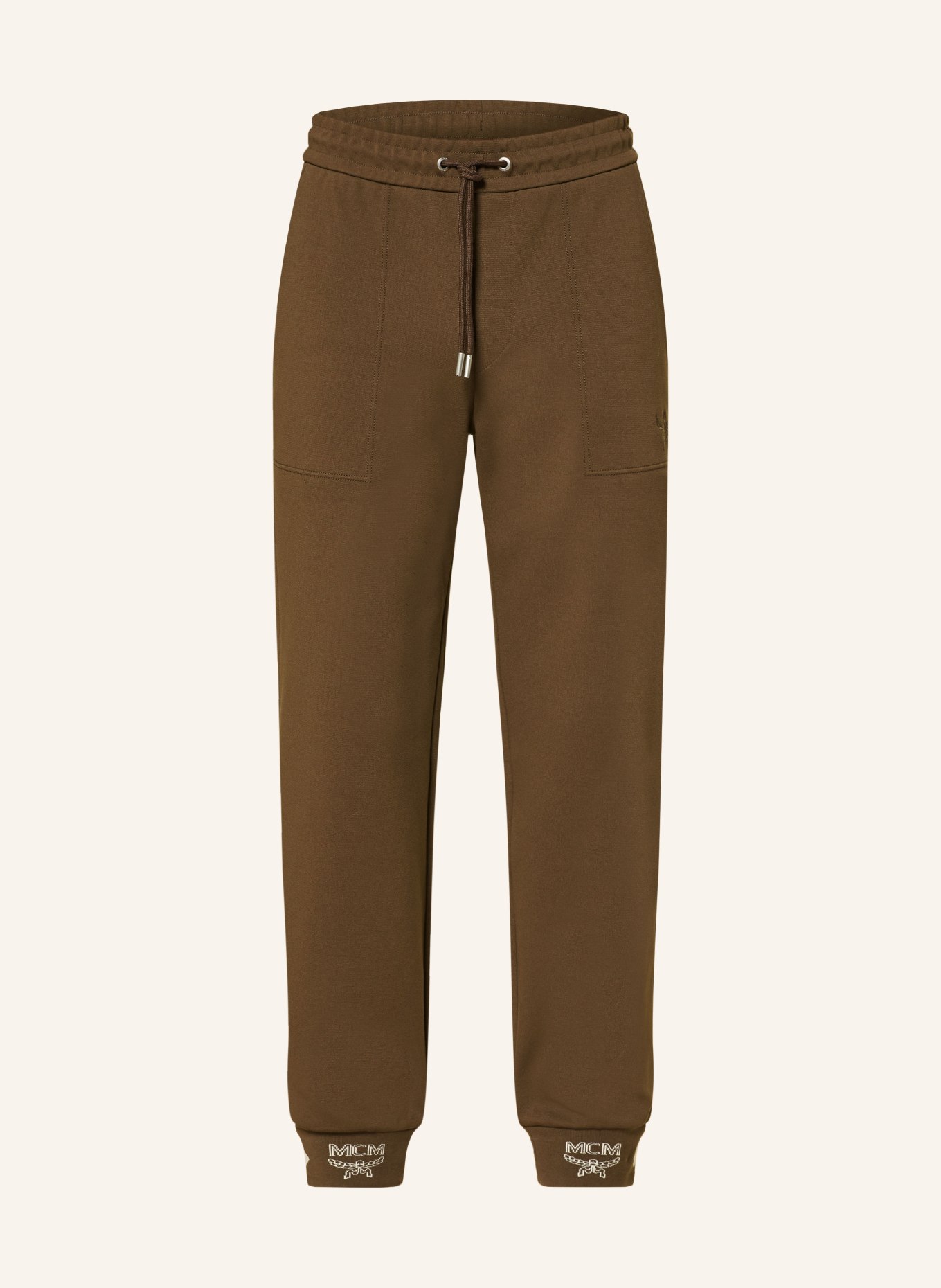 MCM ESSENTIAL sweatpants: KHAKI / CREAM