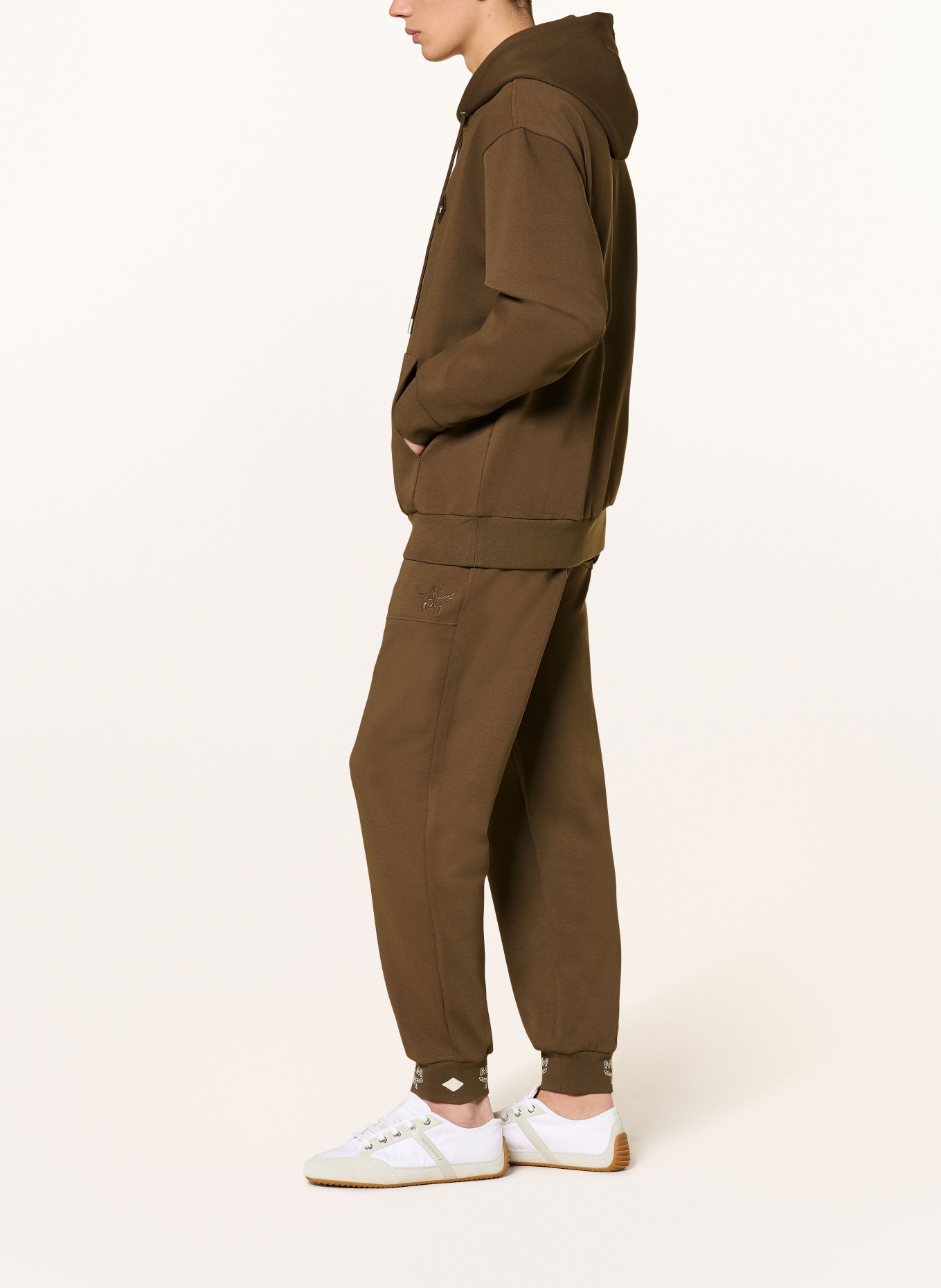 MCM ESSENTIAL sweatpants: KHAKI / CREAM