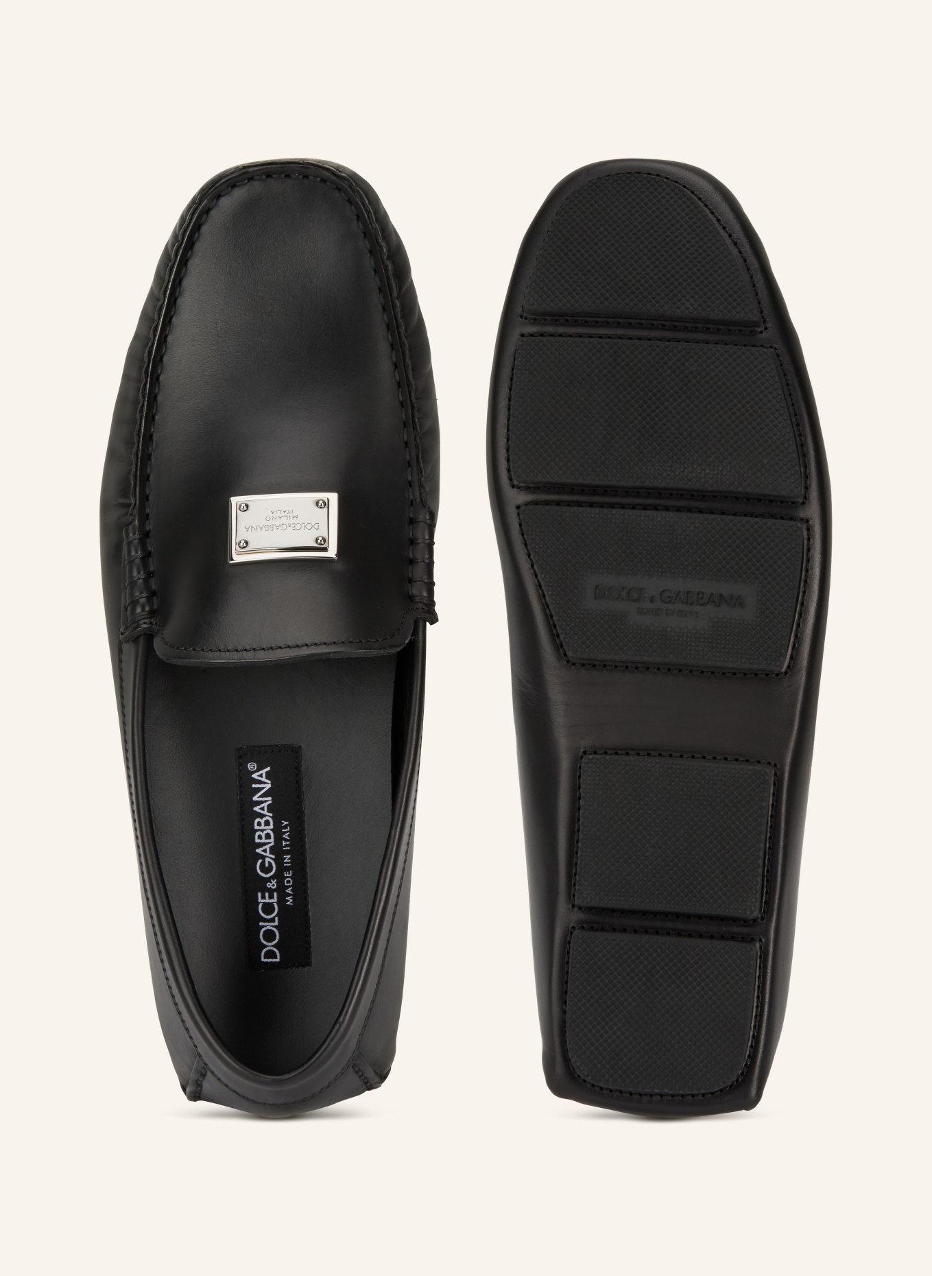 DOLCE & GABBANA Mokassins: SCHWARZ