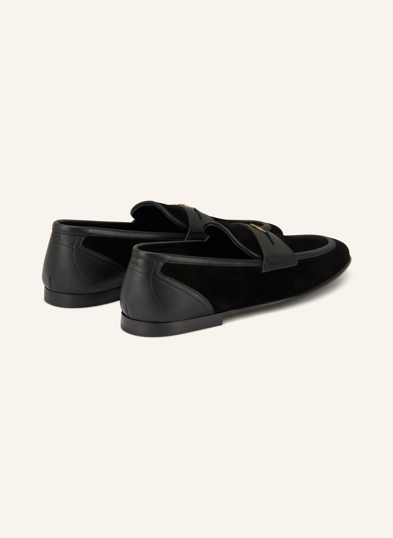 DOLCE & GABBANA Penny-Loafer: SCHWARZ
