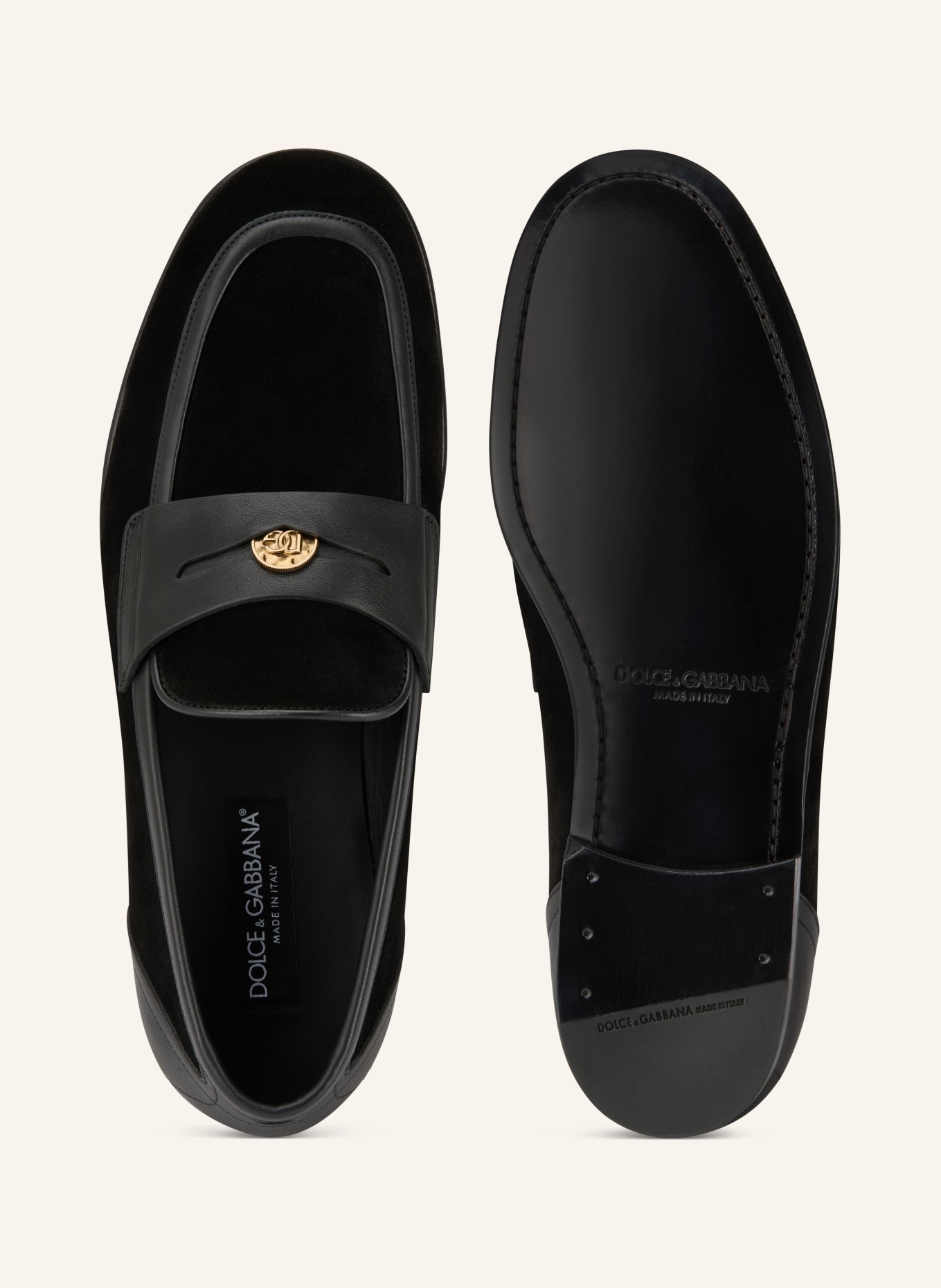 DOLCE & GABBANA Penny-Loafer: SCHWARZ