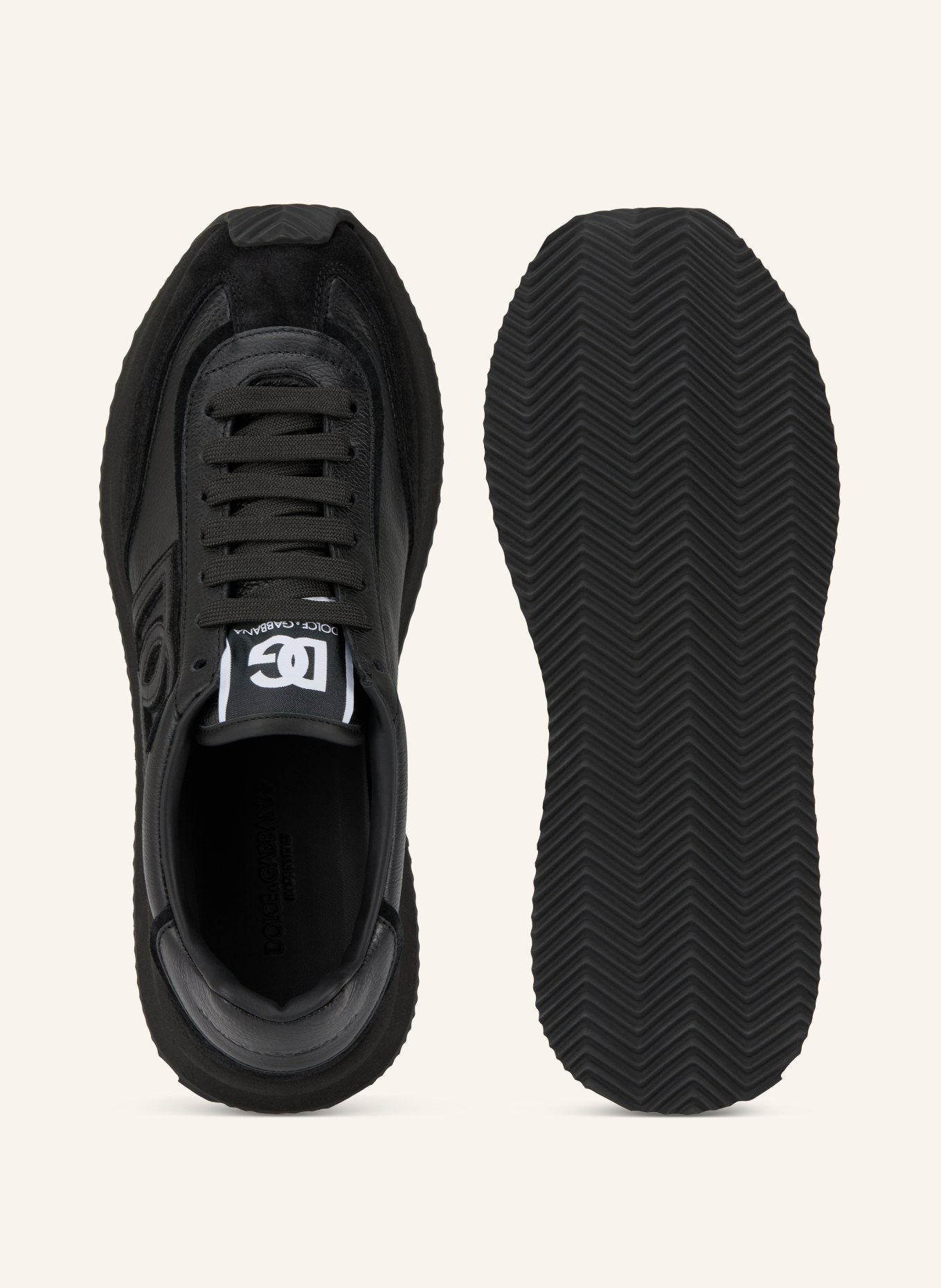 DOLCE & GABBANA Sneaker DG CUSHION: SCHWARZ