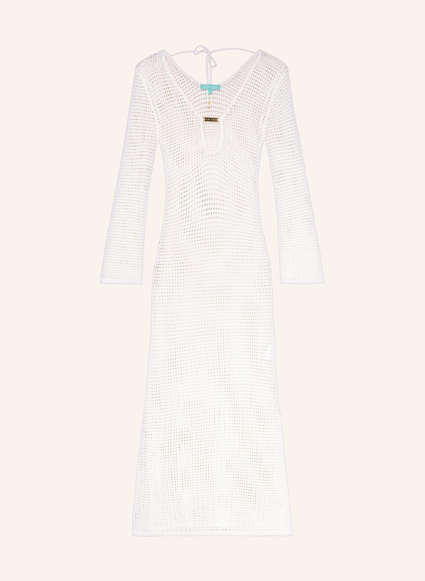 MELISSA ODABASH Sukienka plażowa CASEY z wycięciem: ECRU