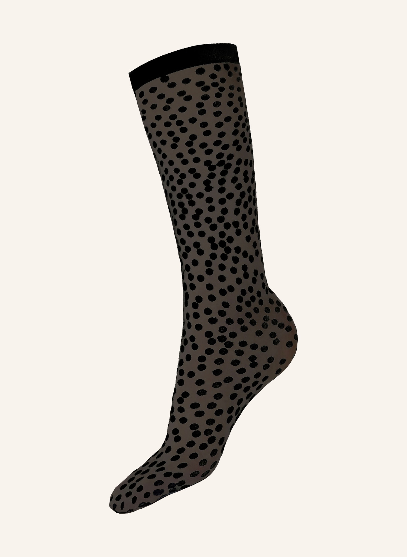 Wolford Fine knit ankle socks SWEET DOTS SOCKS: 7005 BLACK