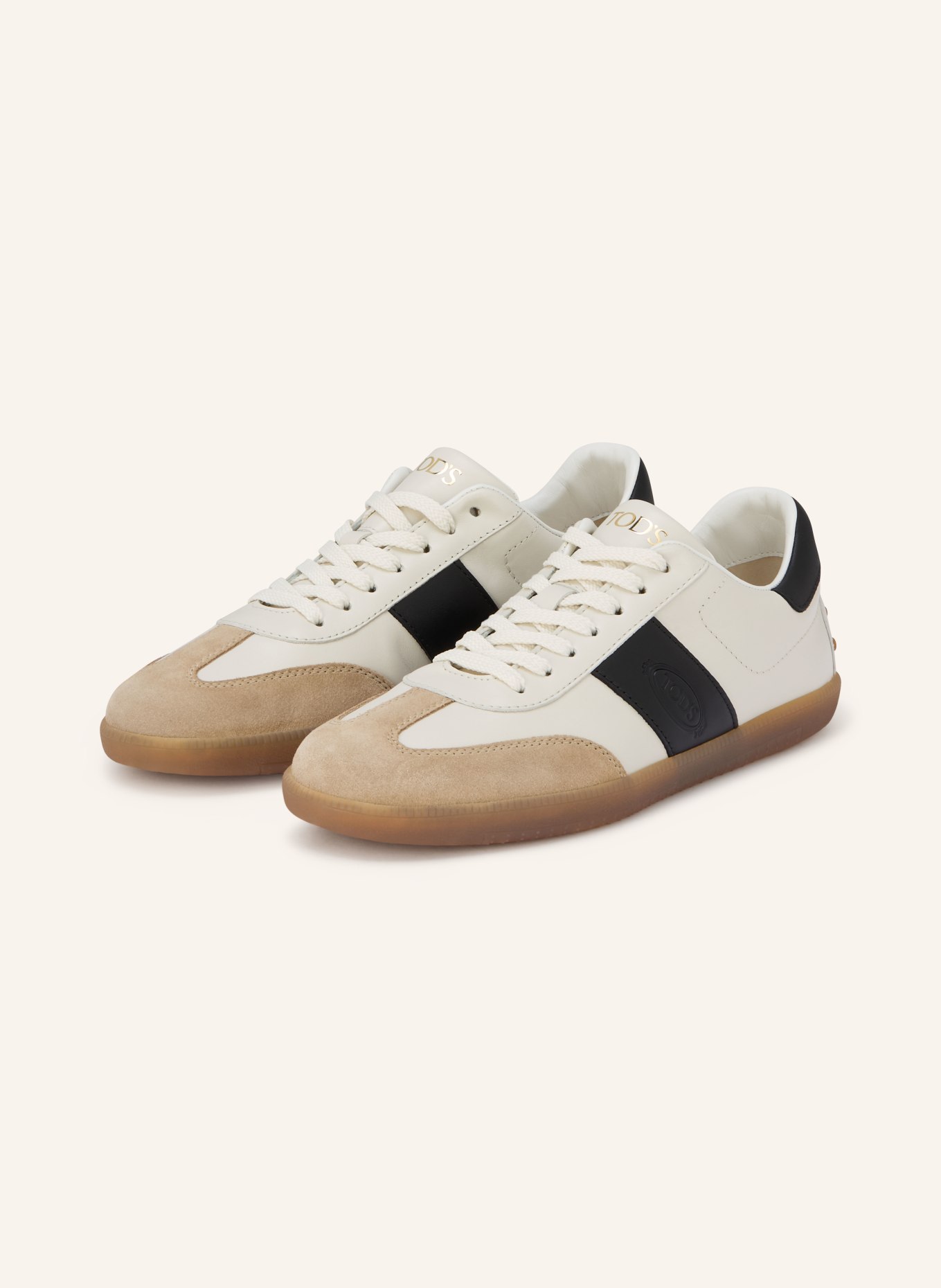 TOD'S sneaker: CREAM / BEIGE / BLACK