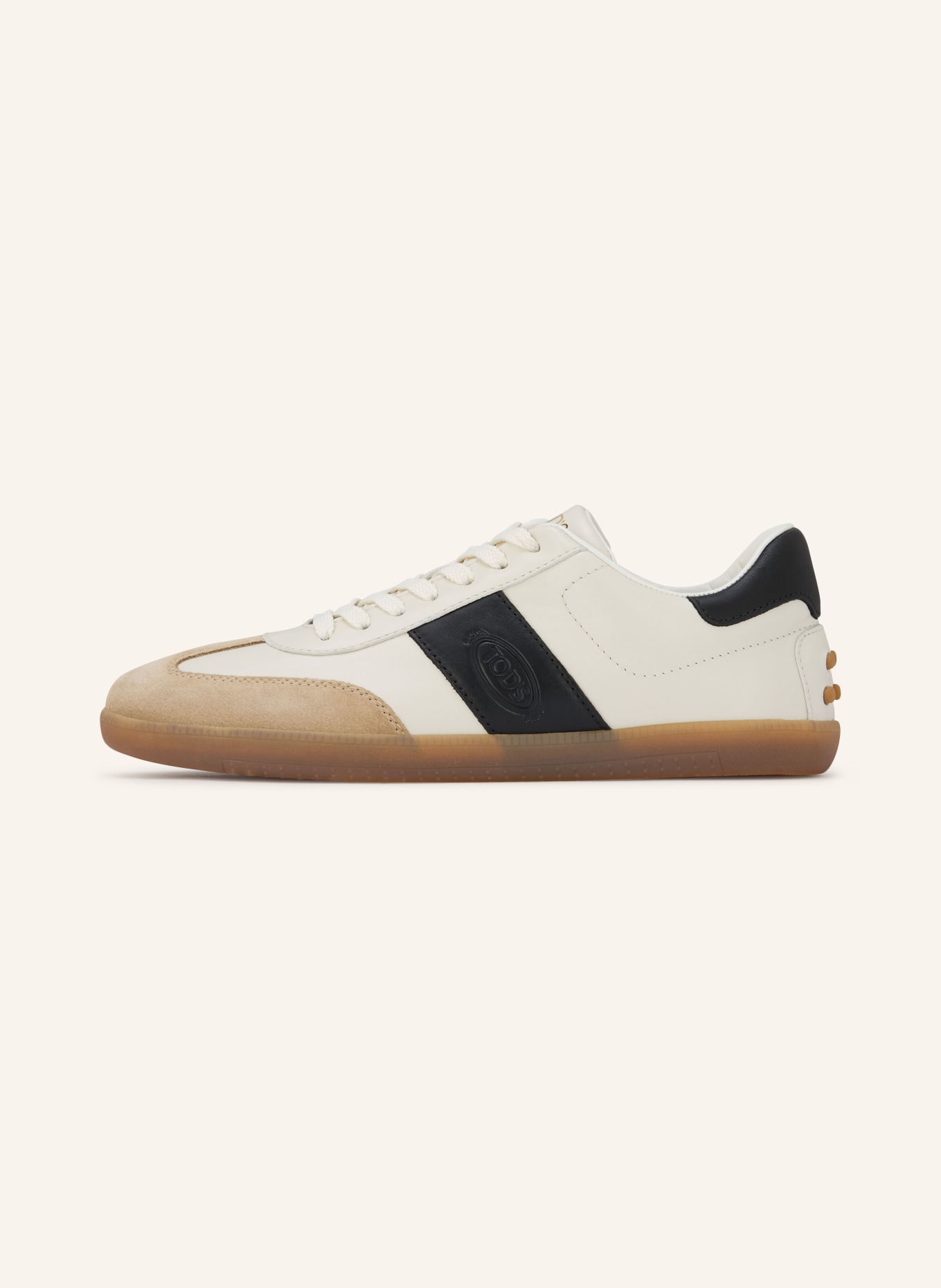 TOD'S sneaker: CREAM / BEIGE / BLACK