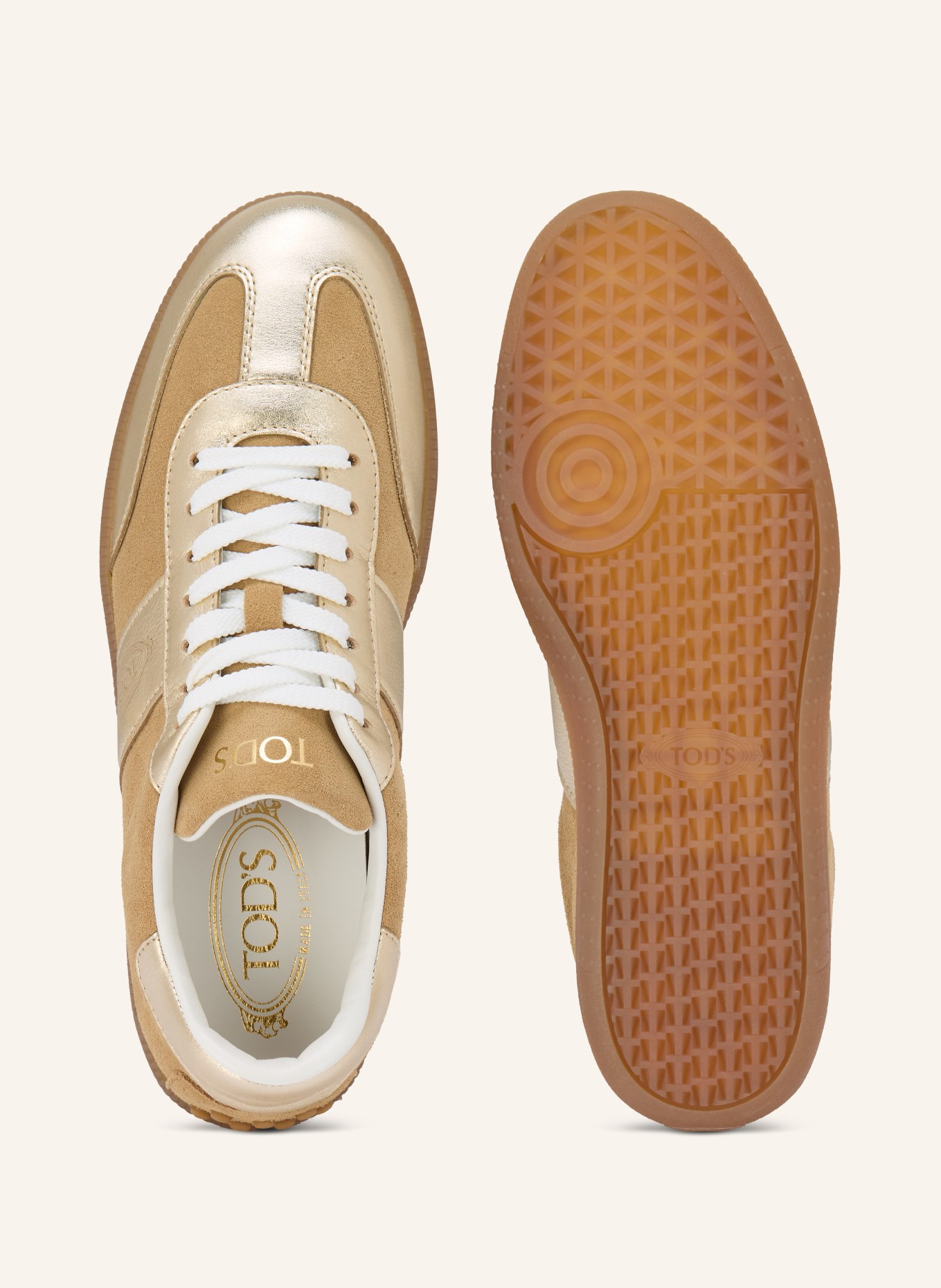 TOD'S Sneaker: HELLBRAUN / GOLD