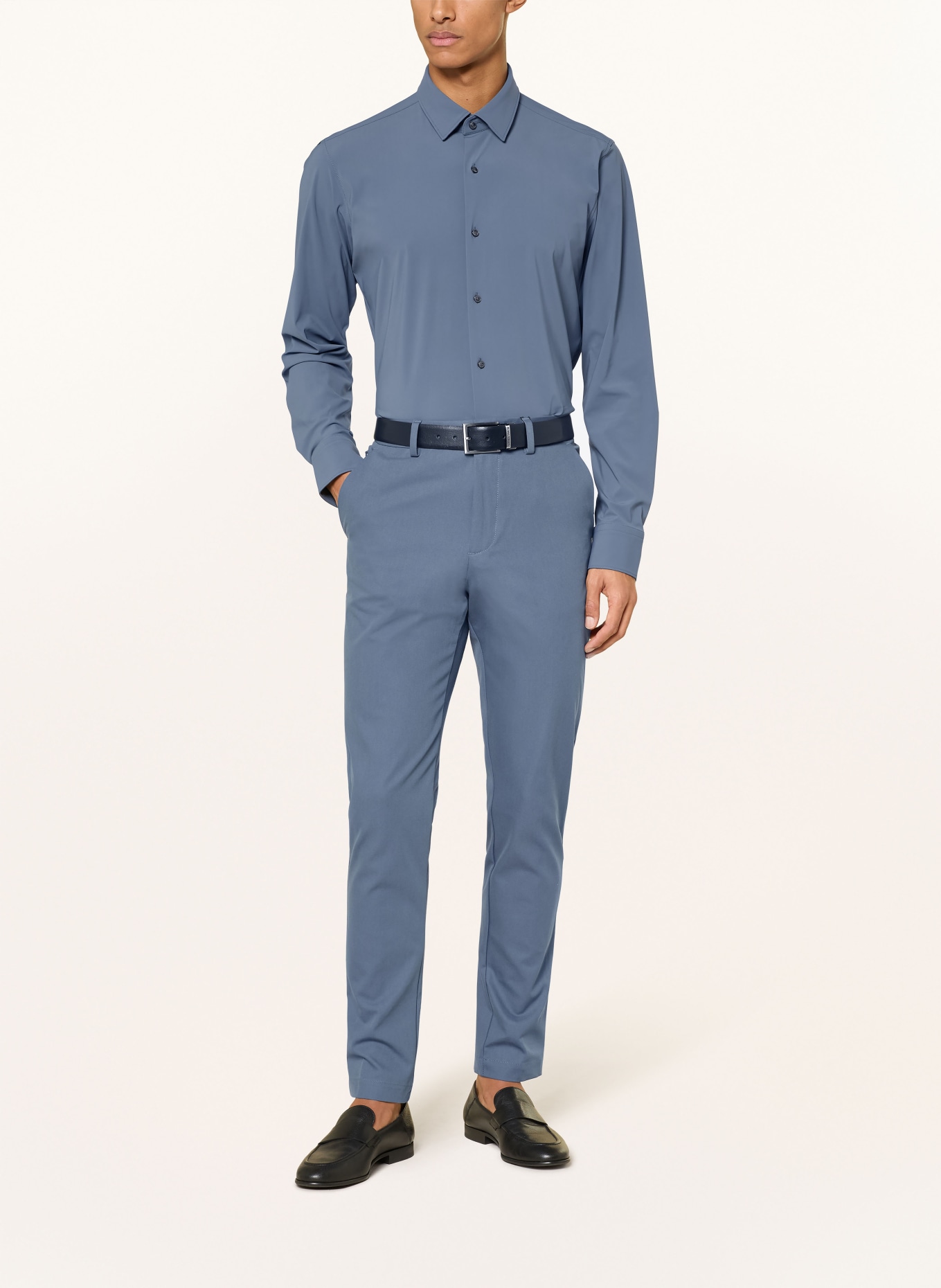 BOSS JOE Regular Fit Shirt: BLUE GRAY