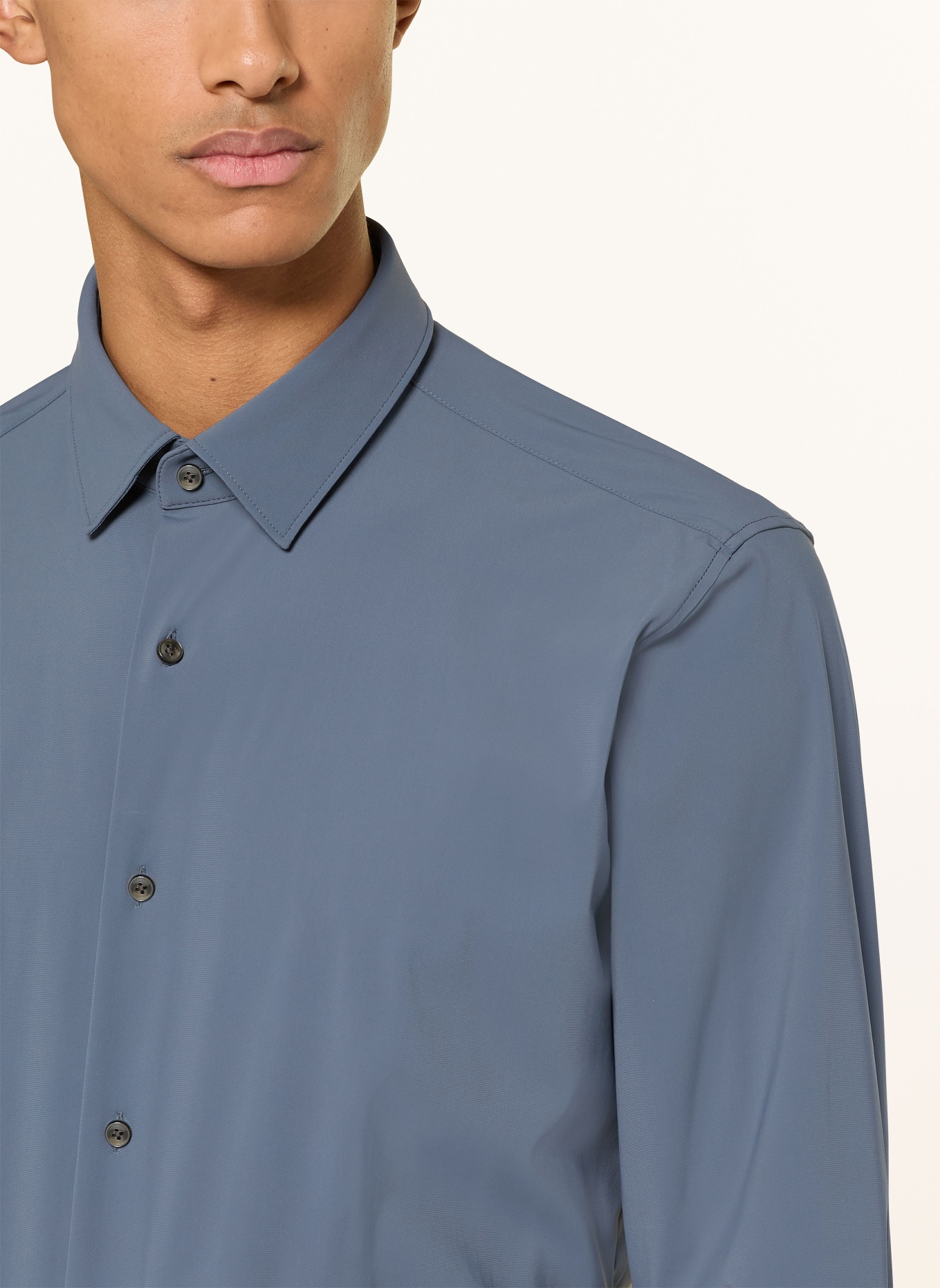 BOSS JOE Regular Fit Shirt: BLUE GRAY