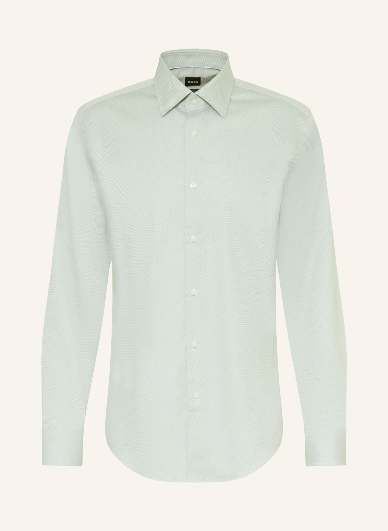 BOSS HANK Slim Fit Shirt: BLUE GRAY