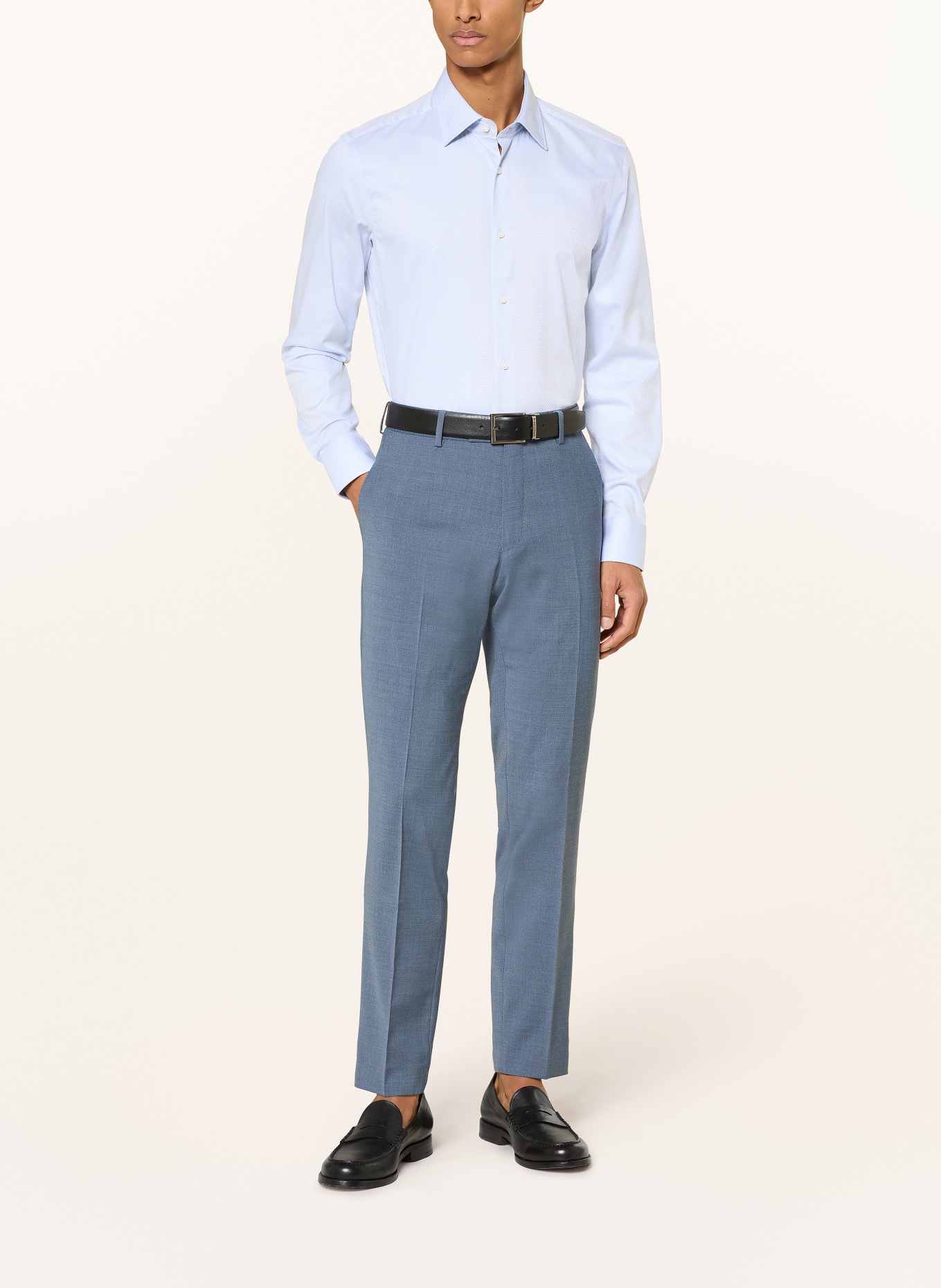 BOSS HANK Slim Fit Shirt: LIGHT BLUE