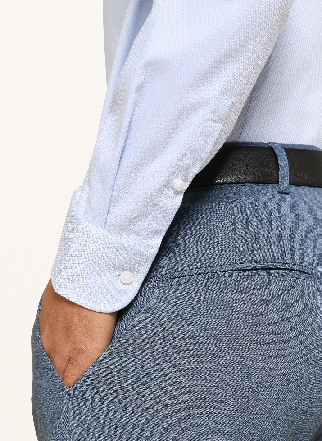 BOSS HANK Slim Fit Shirt: LIGHT BLUE