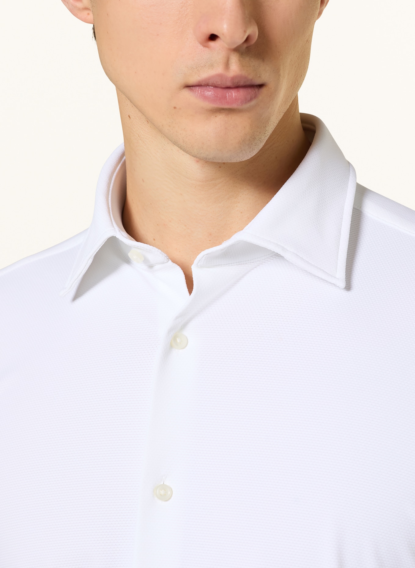 BOSS Koszula HANK Slim Fit: BIAŁY