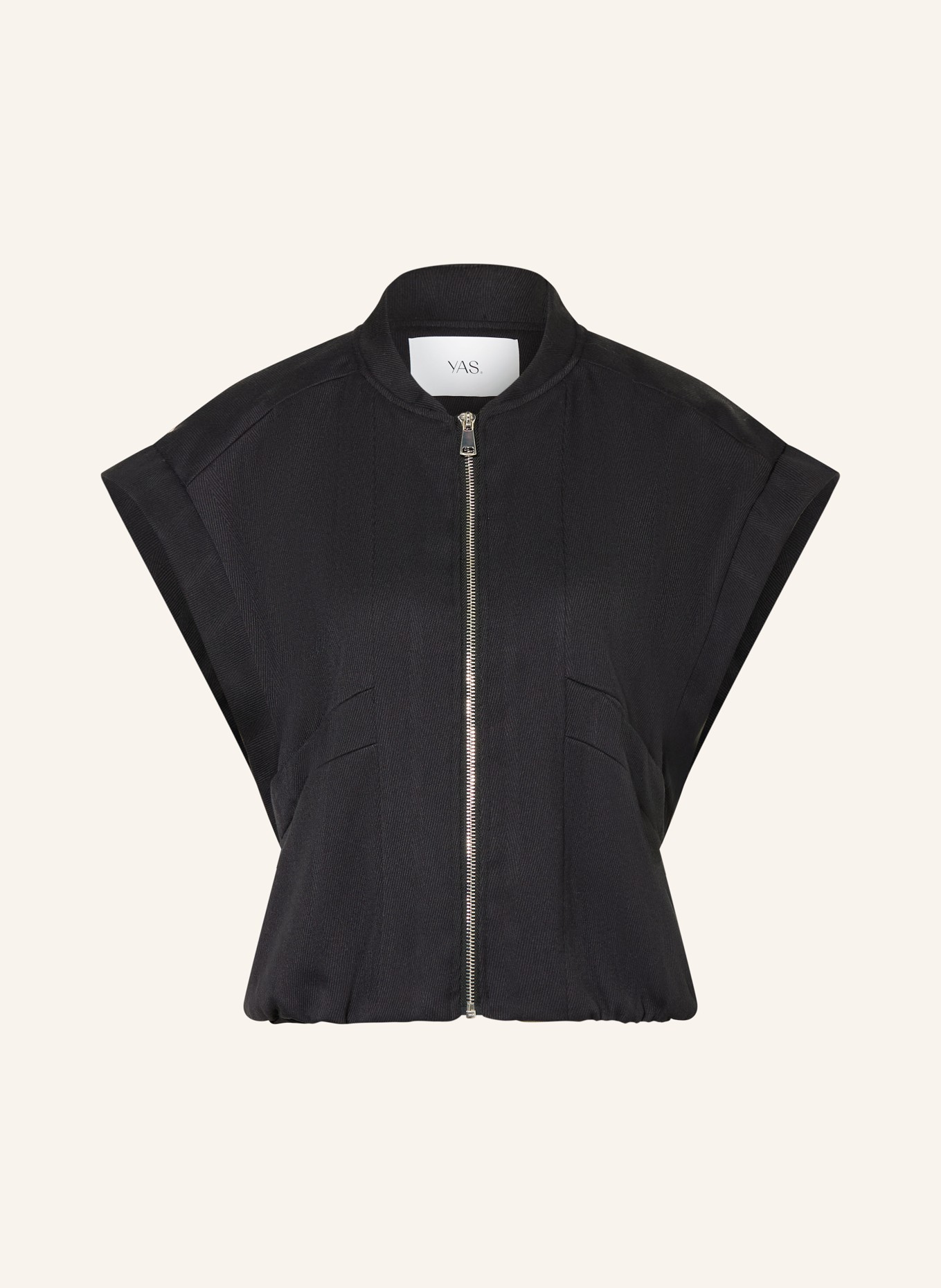 Y.A.S. Sweat-Weste: SCHWARZ