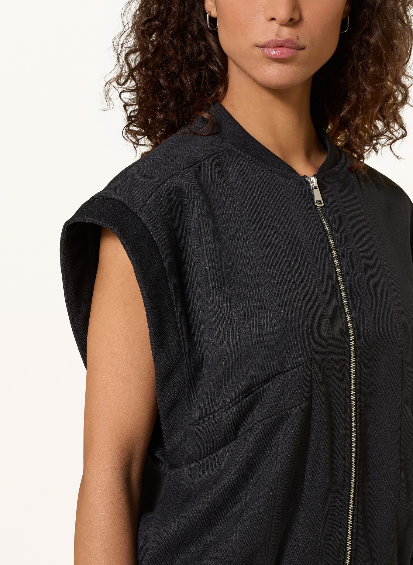 Y.A.S. Sweat-Weste: SCHWARZ