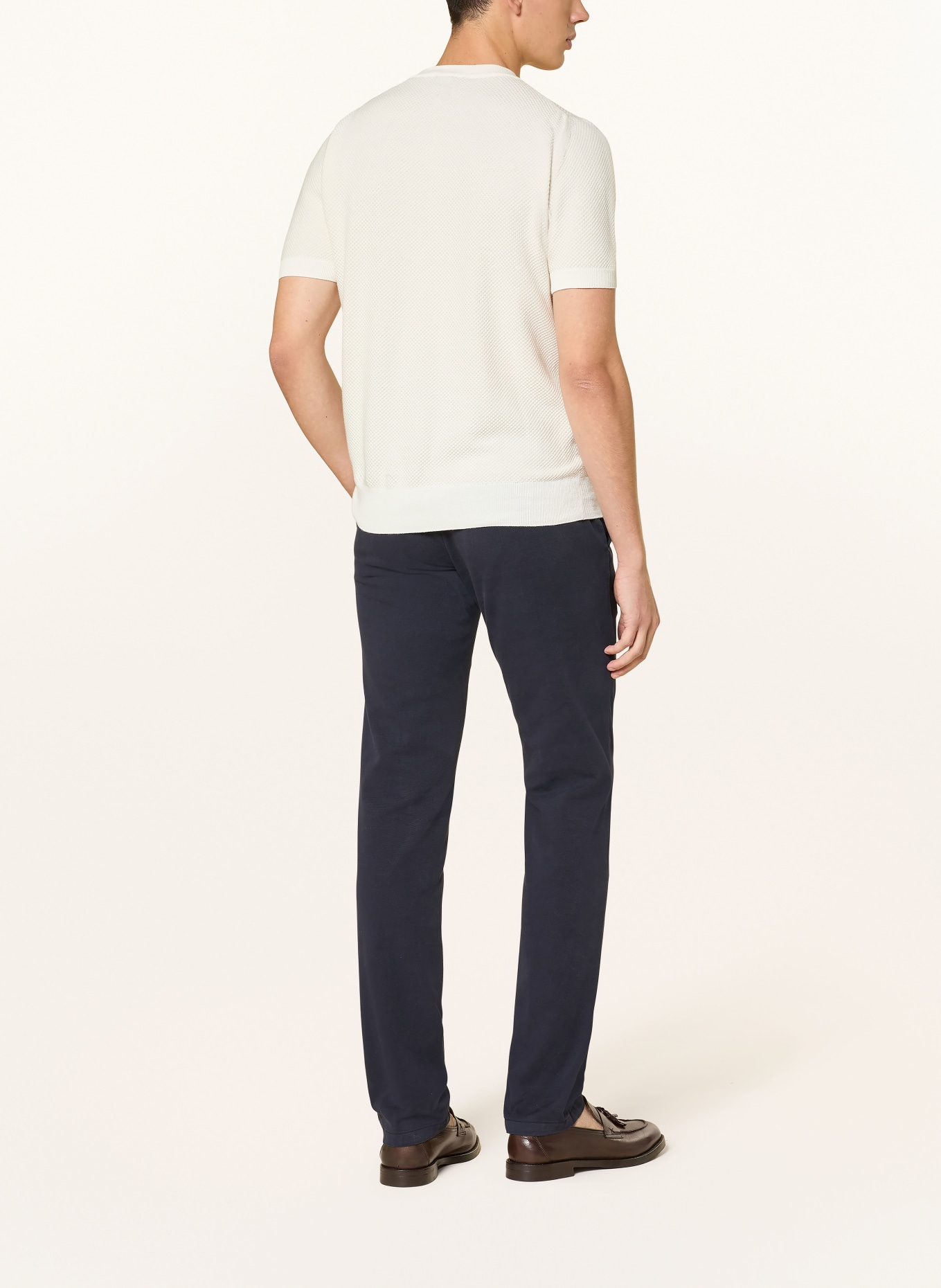 CANALI knit shirt: WHITE