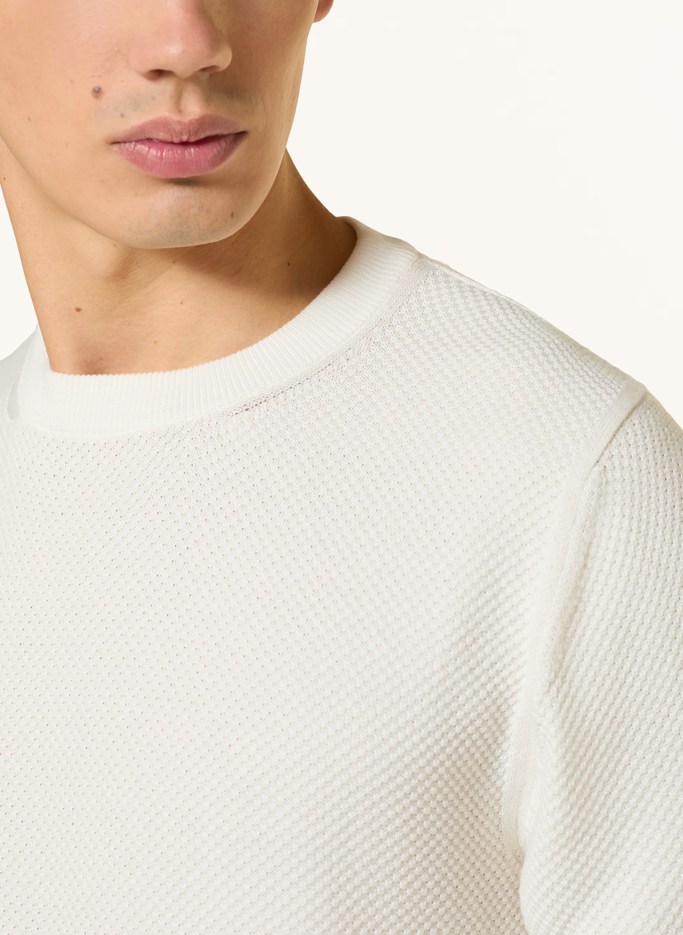CANALI knit shirt: WHITE