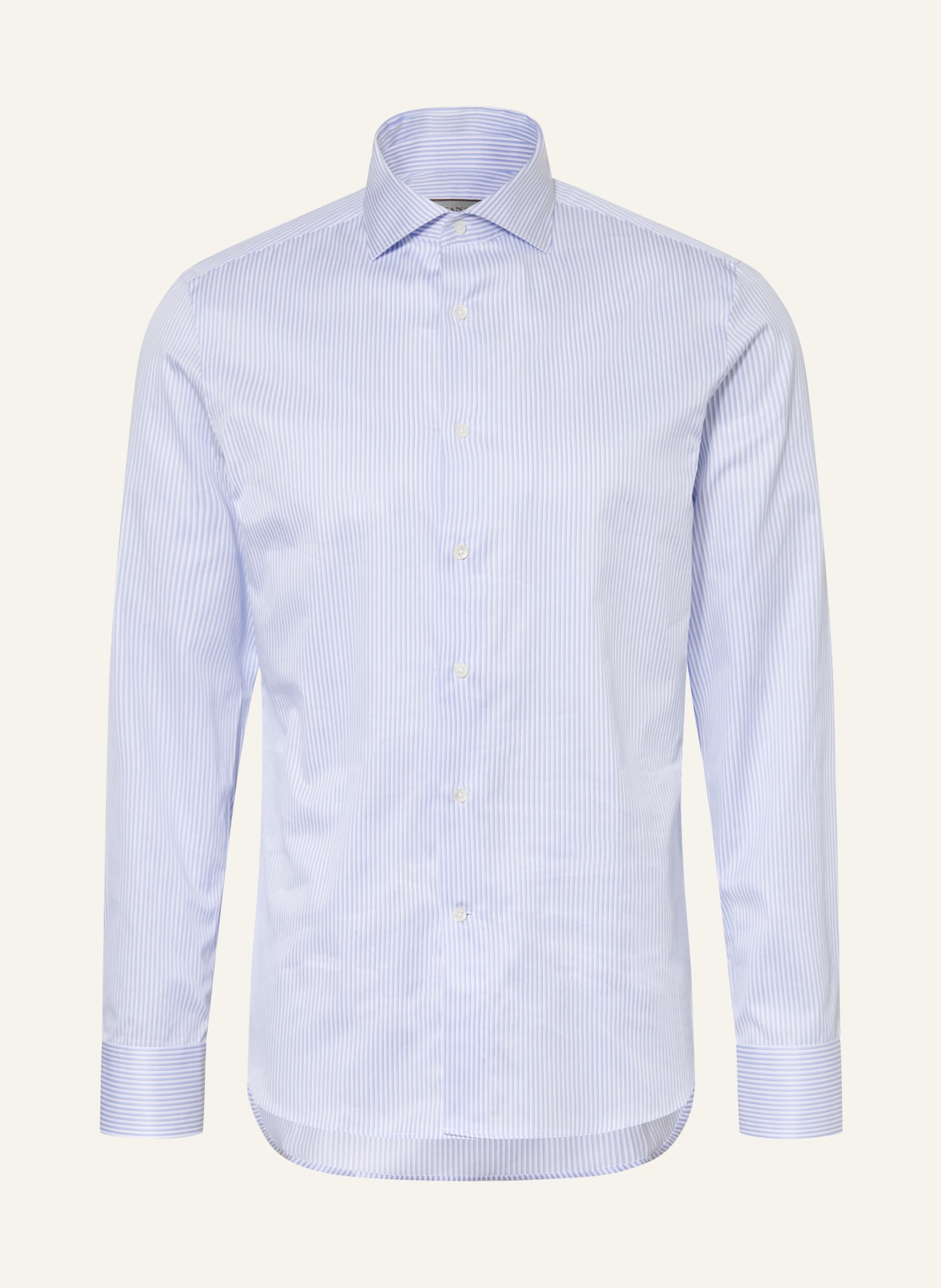 CANALI Hemd Slim Fit: HELLBLAU / WEISS