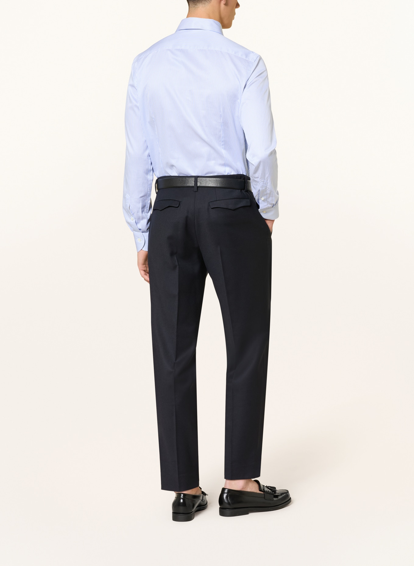CANALI Hemd Slim Fit: HELLBLAU / WEISS