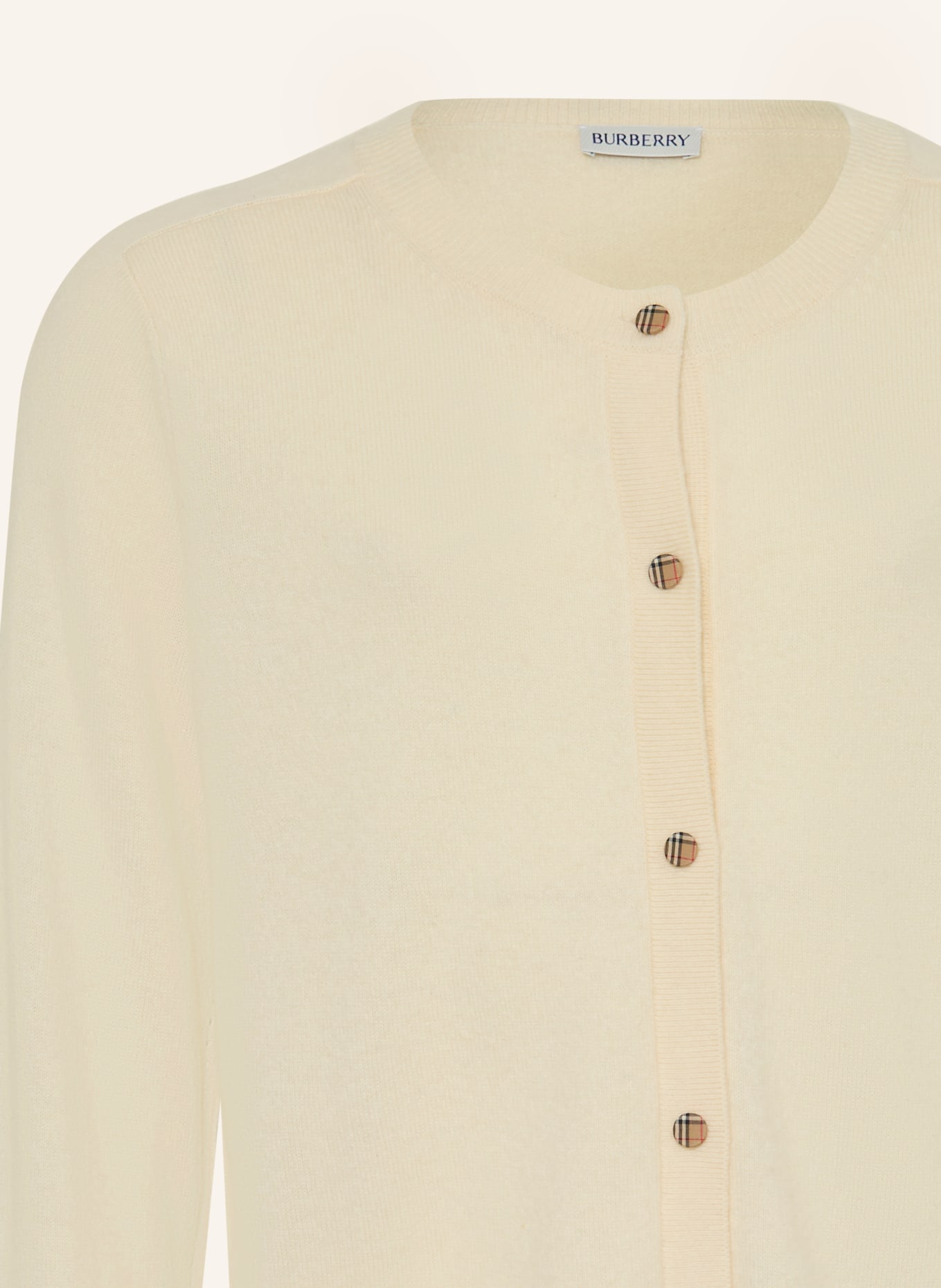 BURBERRY AILSA cardigan: ECRU