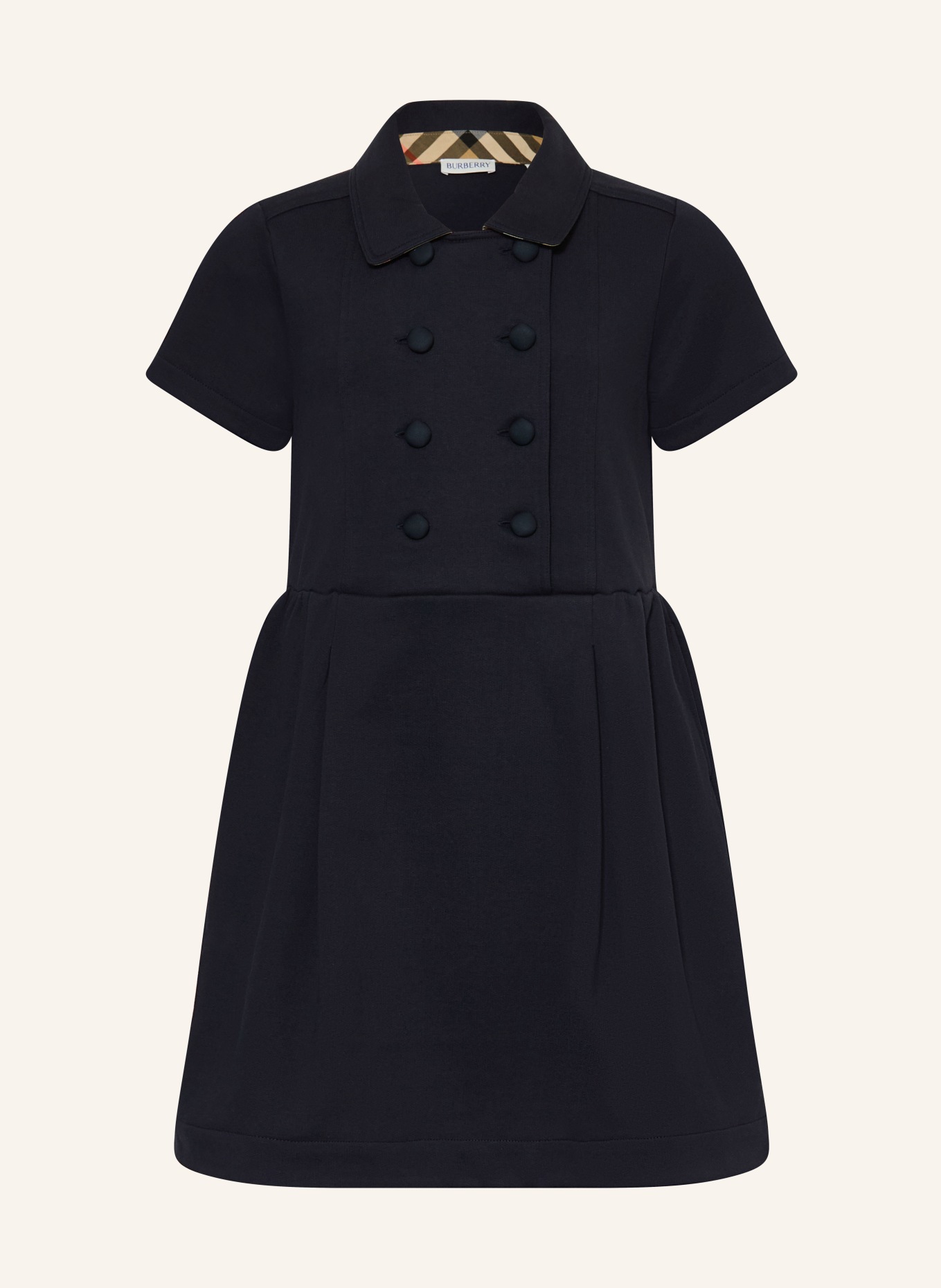 BURBERRY ELVIE sweatshirt dress: DARK BLUE