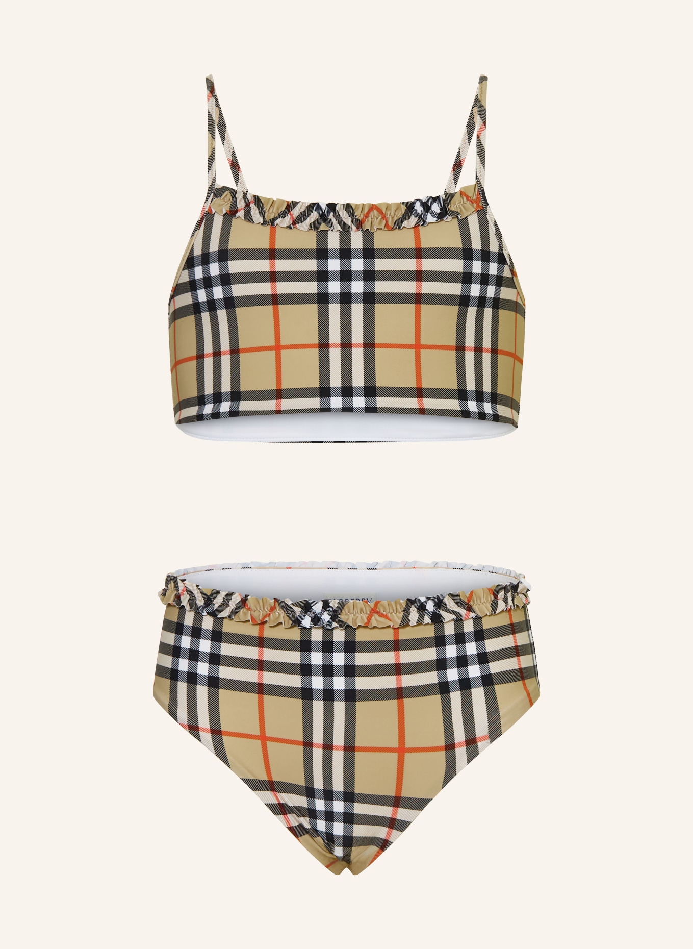 BURBERRY Bikini z gorsetem BABETTE: CAMELOWY / CZERWONY / CZARNY