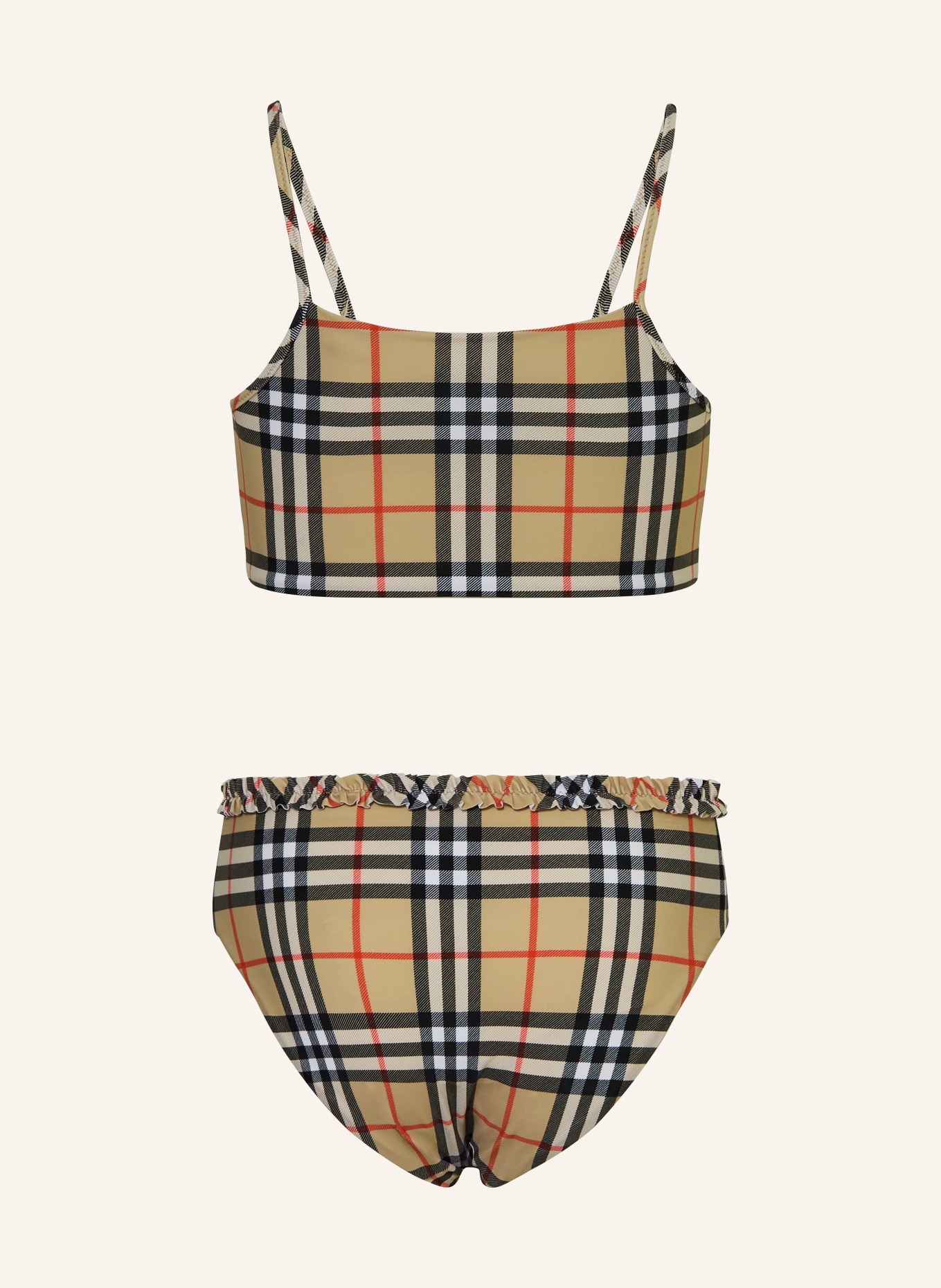 BURBERRY Bikini z gorsetem BABETTE: CAMELOWY / CZERWONY / CZARNY