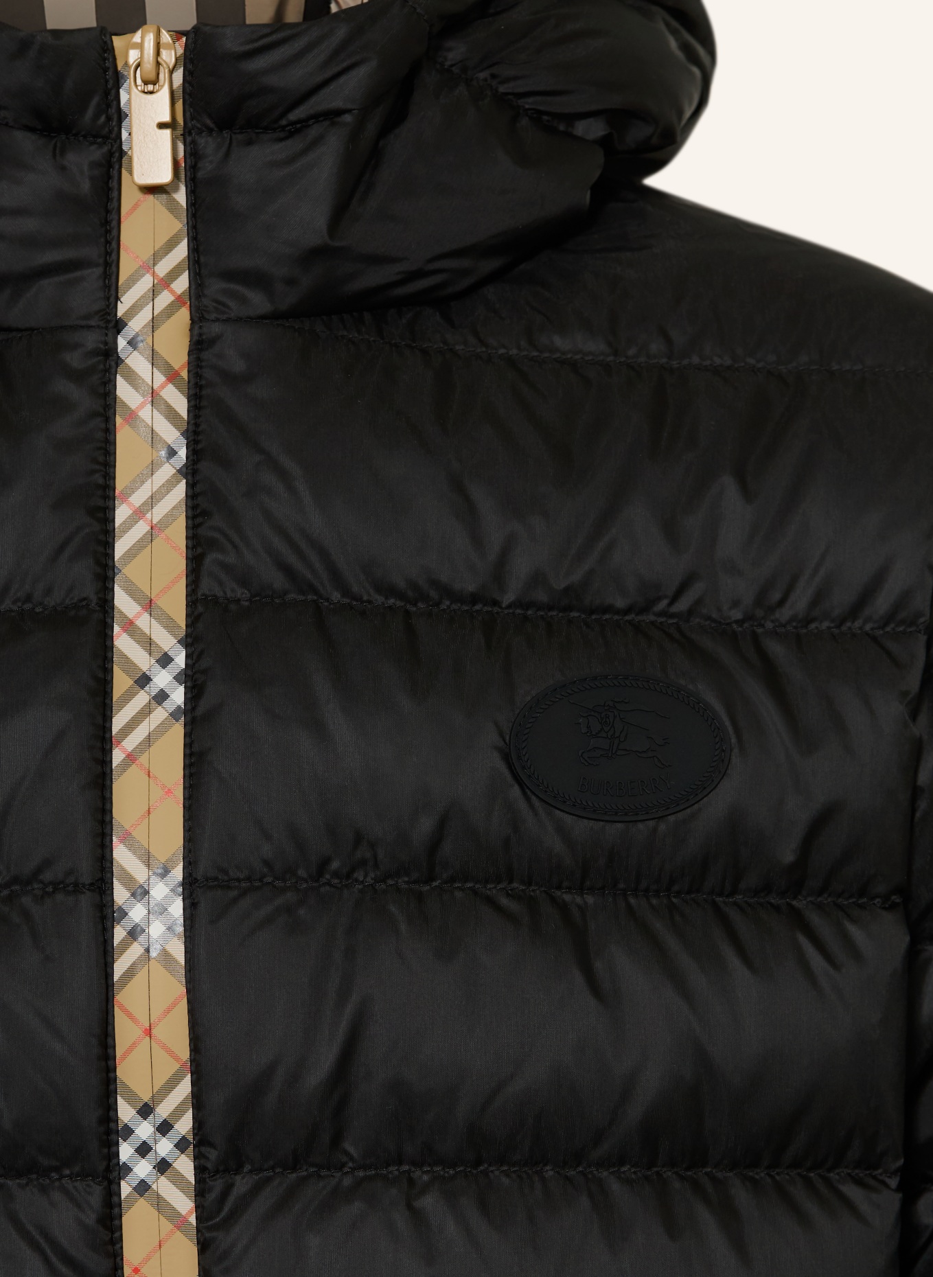 BURBERRY Lightweight-Daunenjacke HENRY: SCHWARZ / SCHWARZ