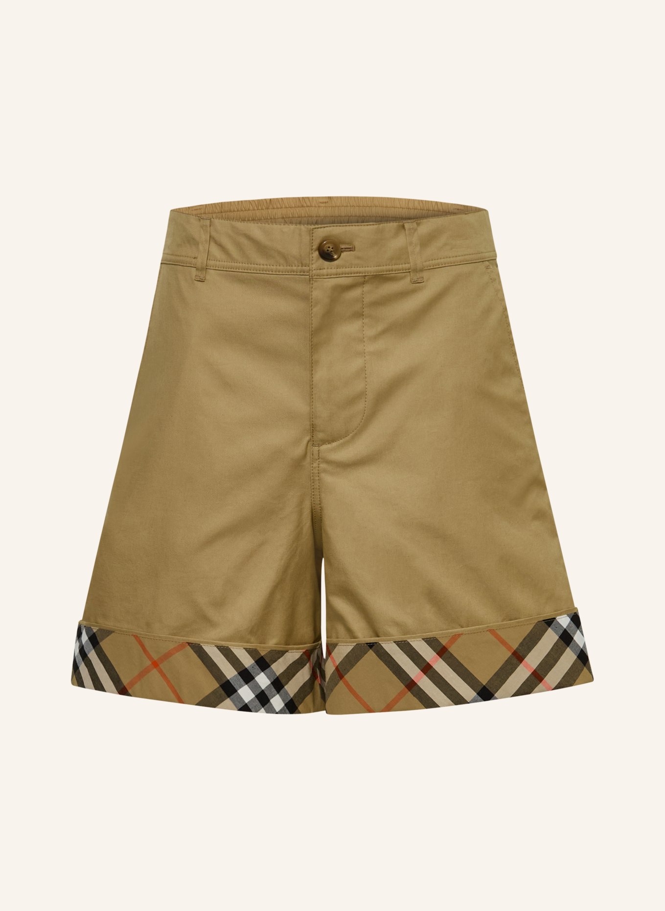 BURBERRY OSCAR shorts: BEIGE / RED / BLACK