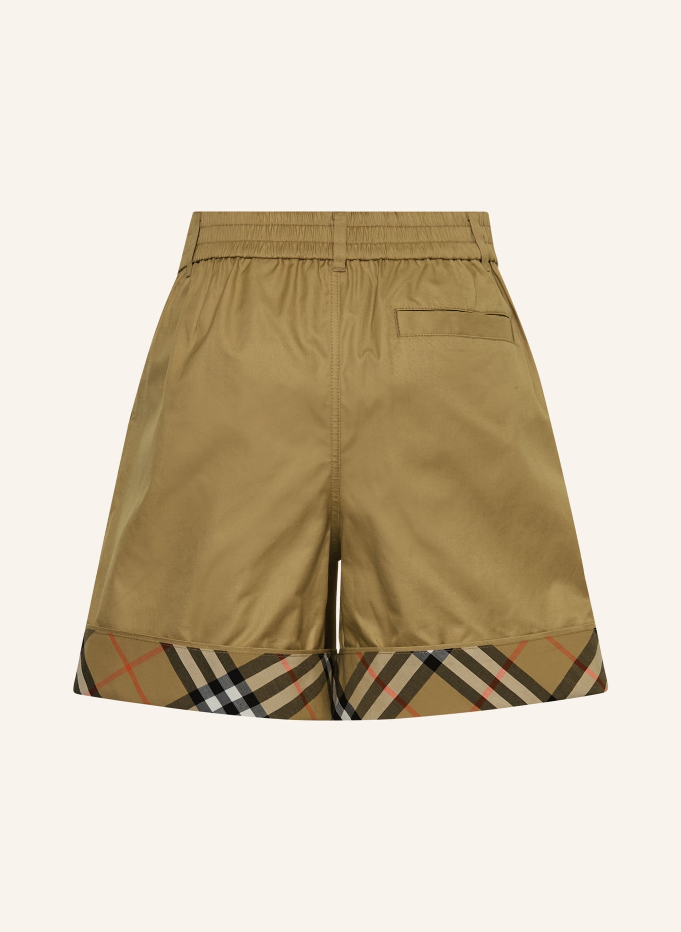 BURBERRY OSCAR shorts: BEIGE / RED / BLACK