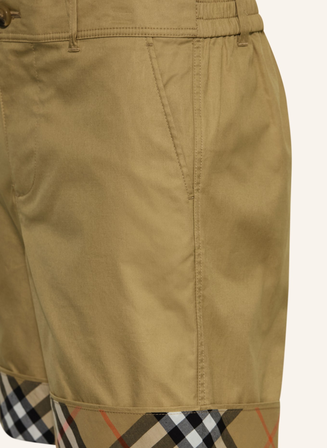 BURBERRY OSCAR shorts: BEIGE / RED / BLACK