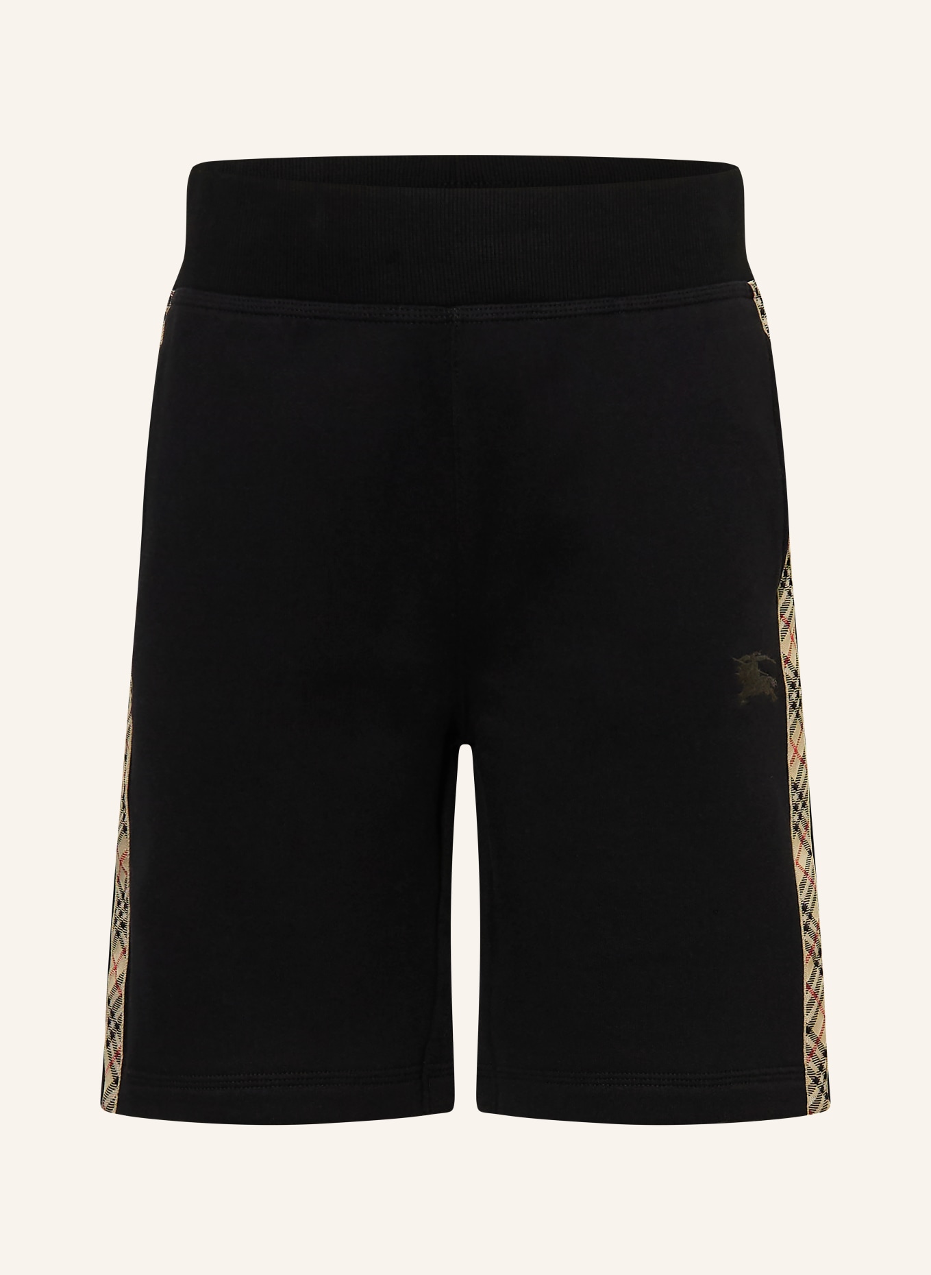 BURBERRY Sweatshorts mit Galonstreifen: SCHWARZ
