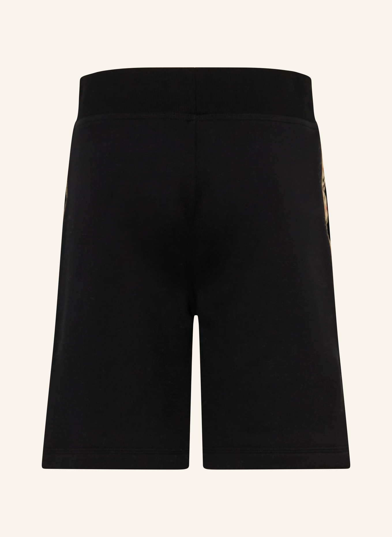 BURBERRY Sweatshorts mit Galonstreifen: SCHWARZ