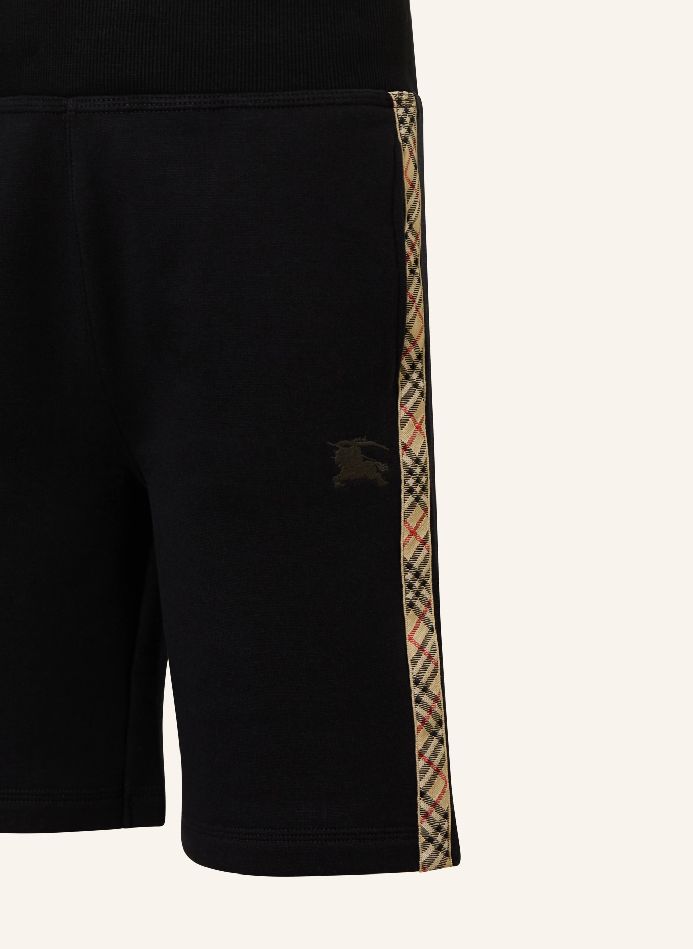 BURBERRY Sweatshorts mit Galonstreifen: SCHWARZ