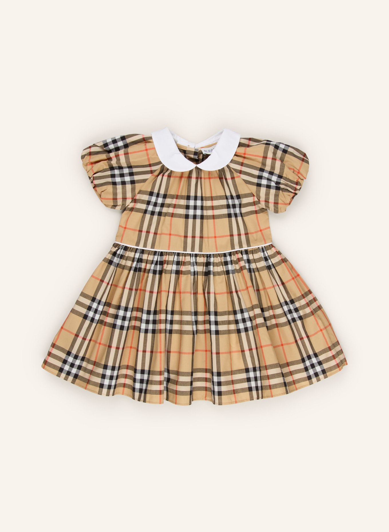 BURBERRY Zestaw: sukienka i spodnie: BEŻOWY / CZERWONY / CZARNY