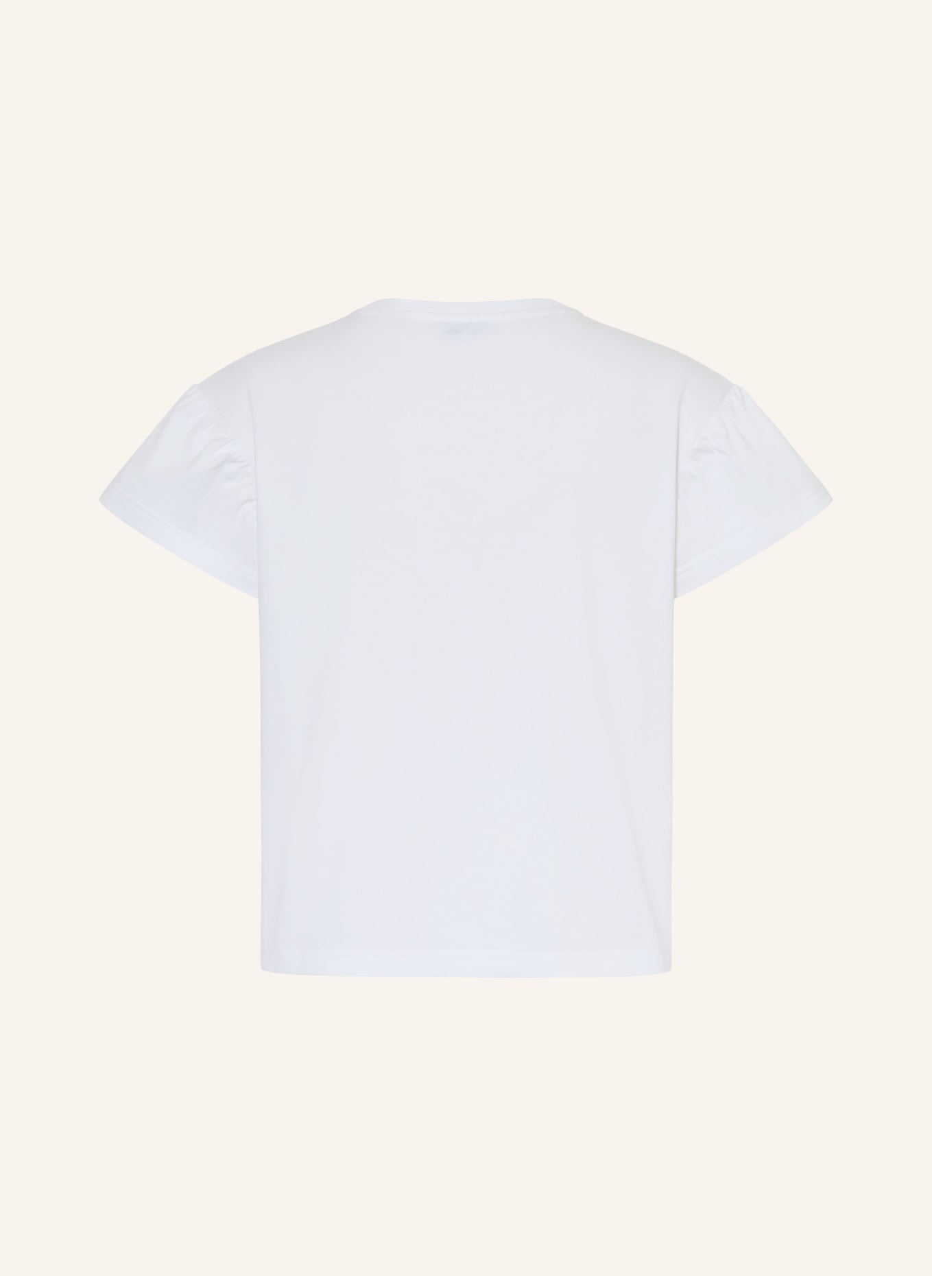 BURBERRY T-shirt with gemstones: WHITE / GOLD