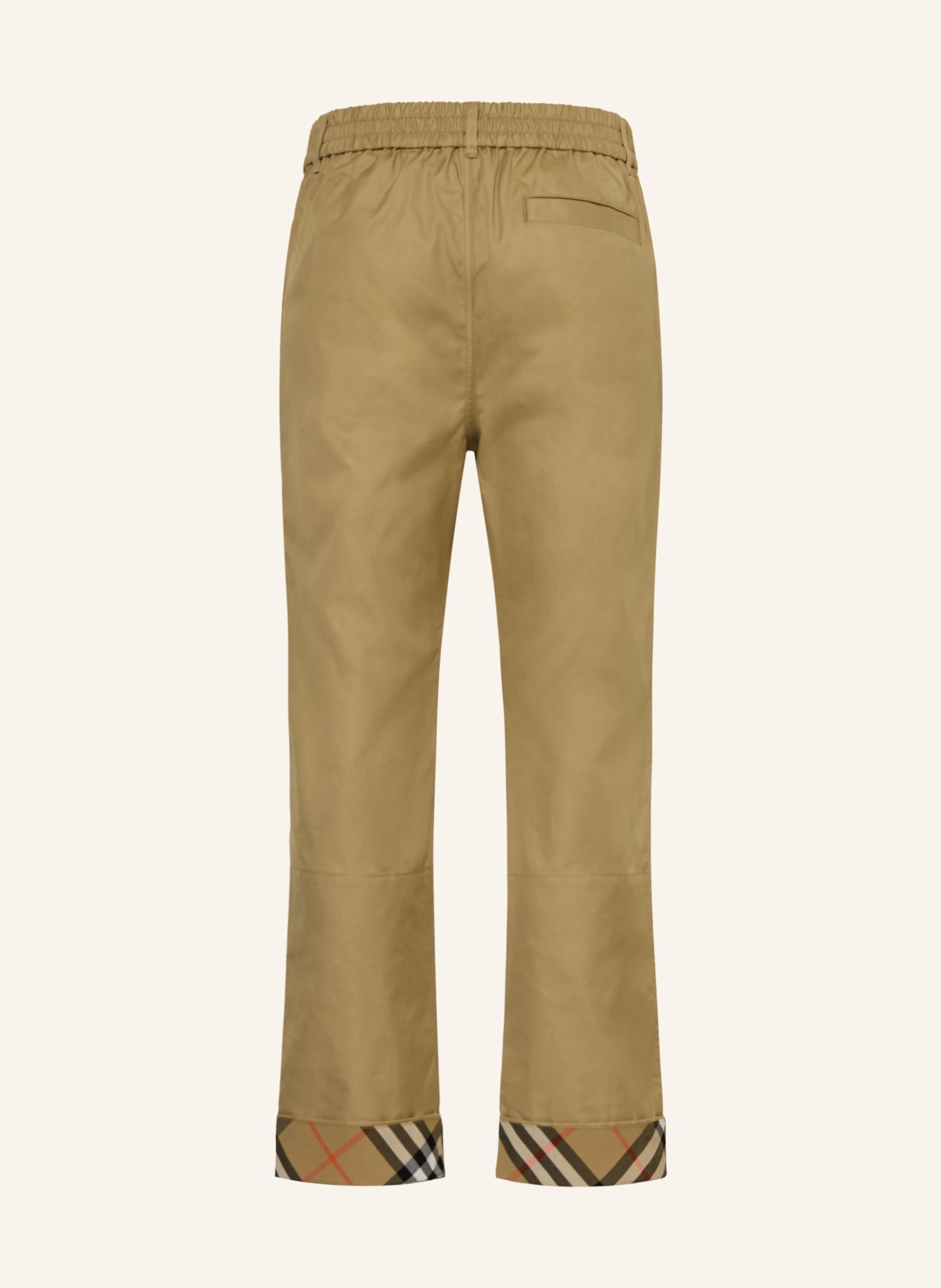 BURBERRY chinos: BEIGE