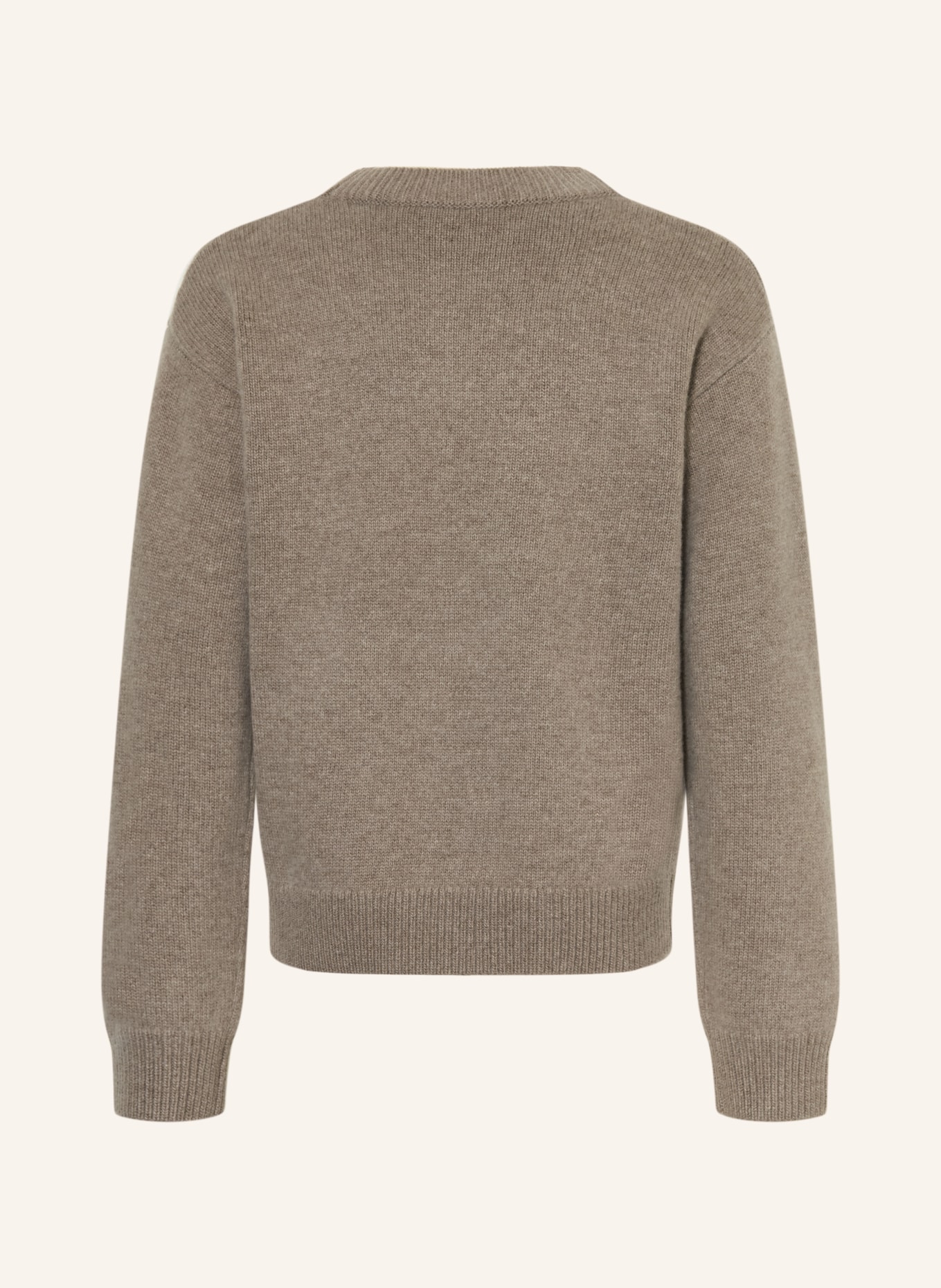 BURBERRY Pullover mit Cashmere: TAUPE / ECRU