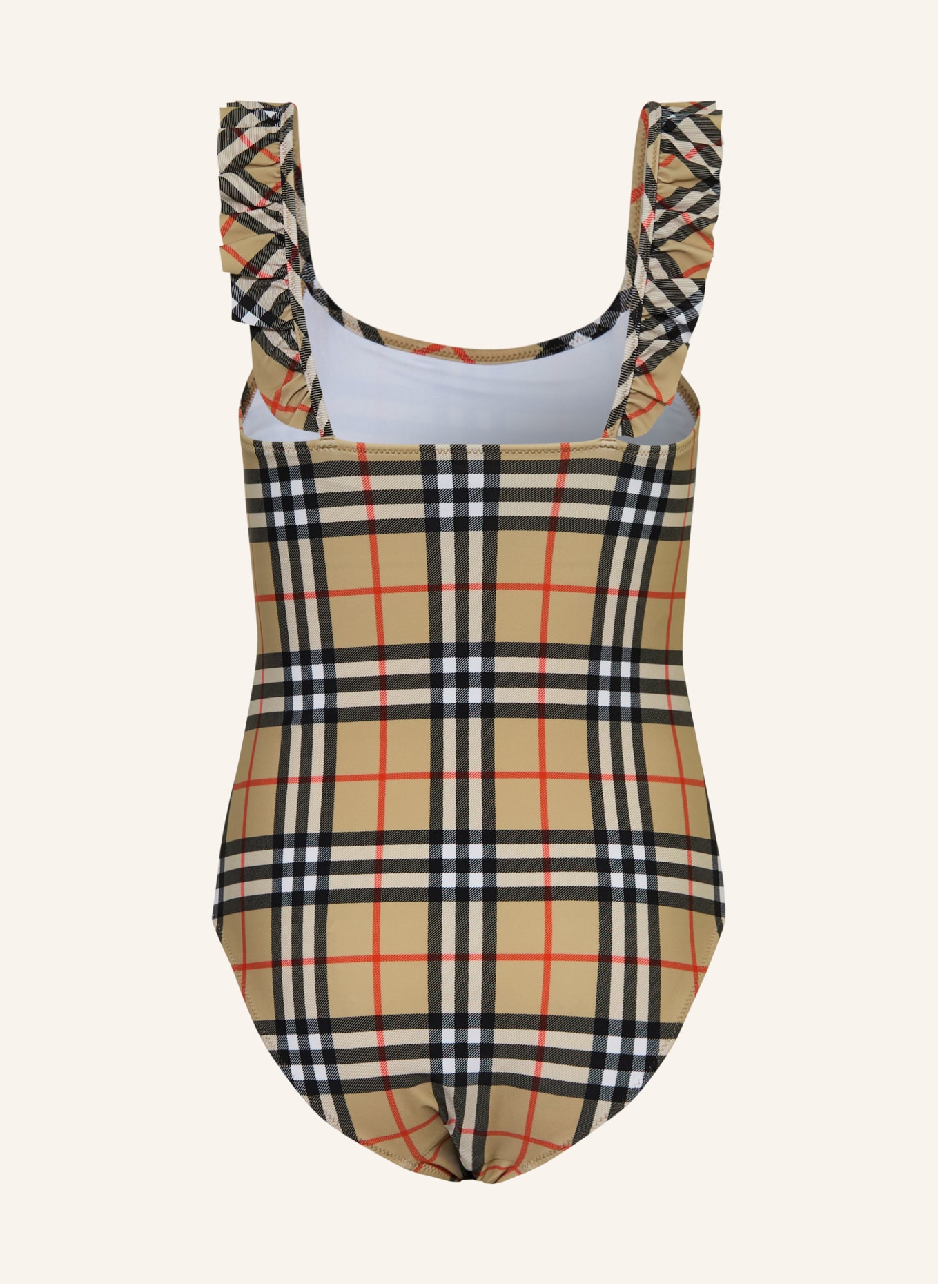 BURBERRY kostium kąpielowy: CAMELOWY / CZERWONY / CZARNY