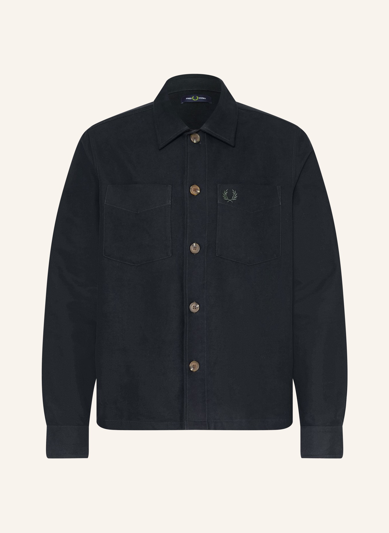 FRED PERRY overjacket: BLACK