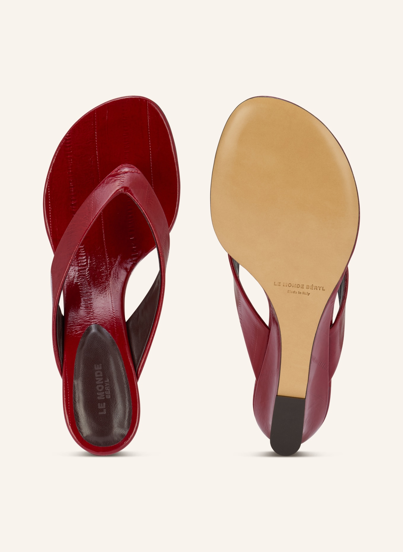 LE MONDE BÉRYL Zehentrenner: DUNKELROT