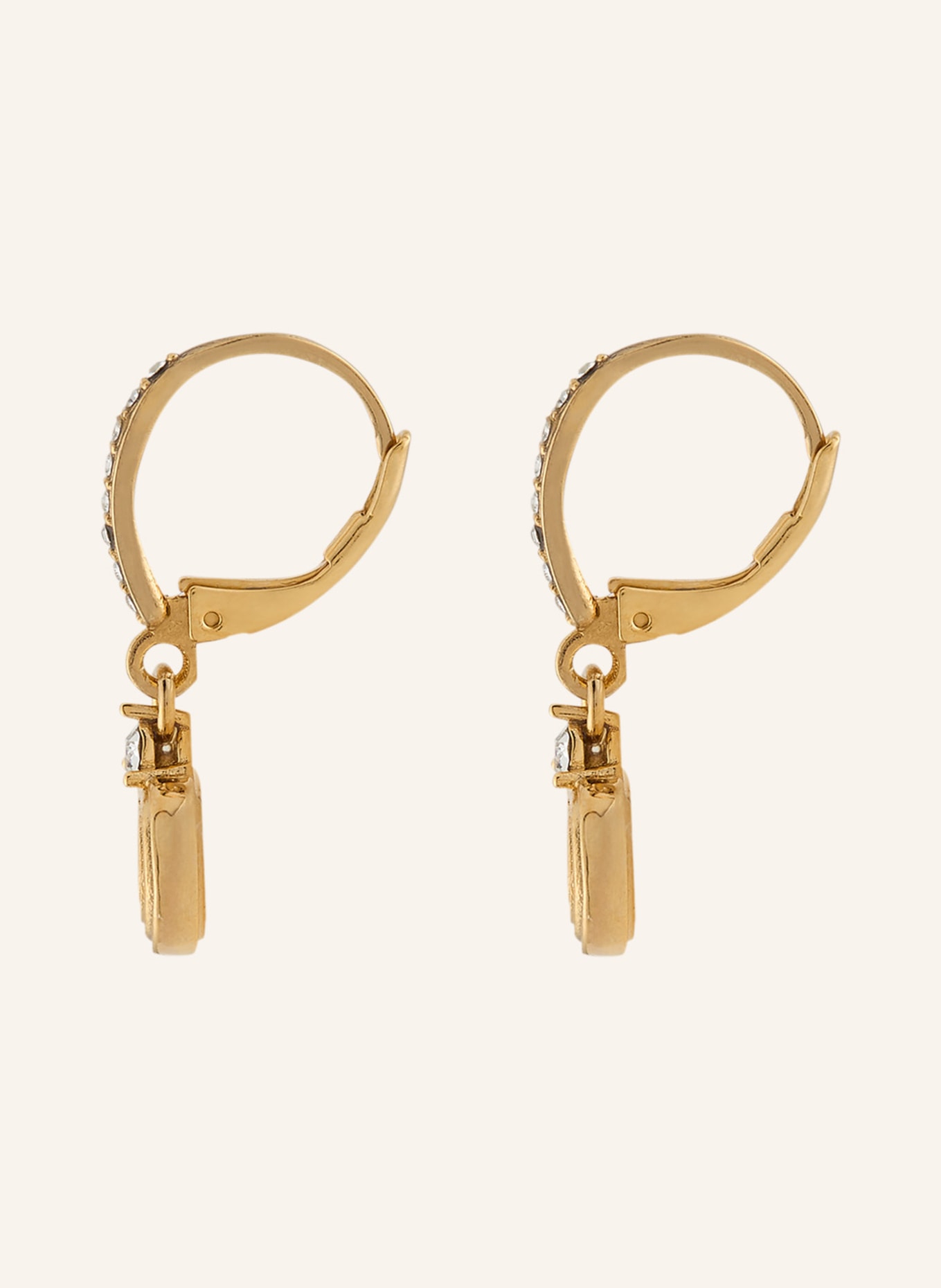 VALENTINO GARAVANI VLOGO earrings with Swarovski crystals: GOLD
