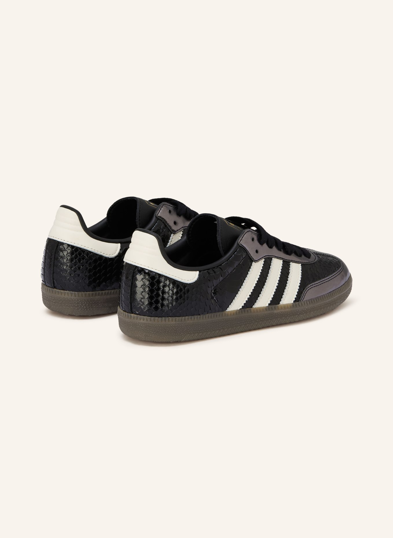 adidas Originals Sneaker SAMBA OG: SCHWARZ / PLATIN / WEISS