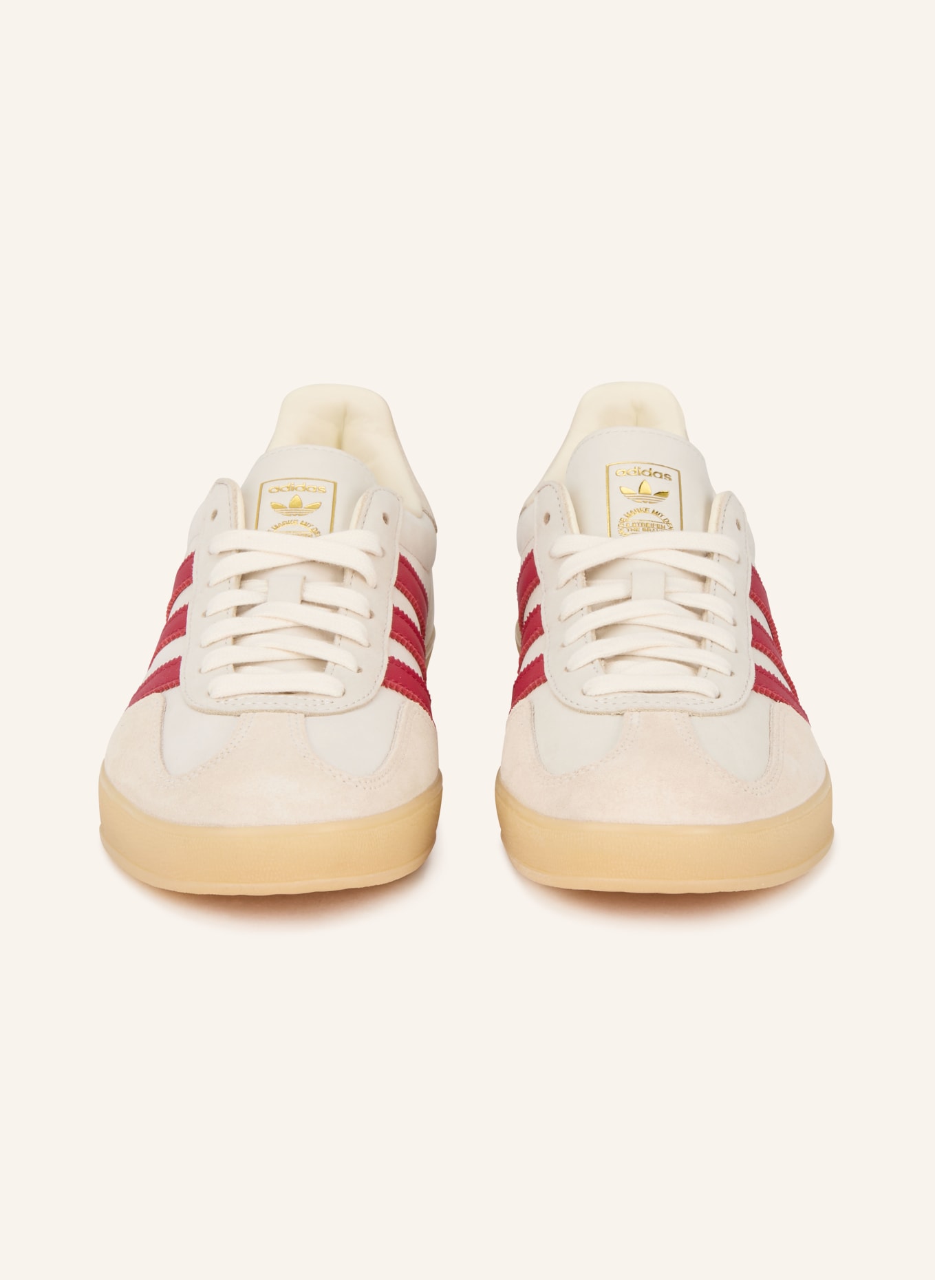 adidas Originals Sneaker GAZELLE INDOOR: CREME / DUNKELROT