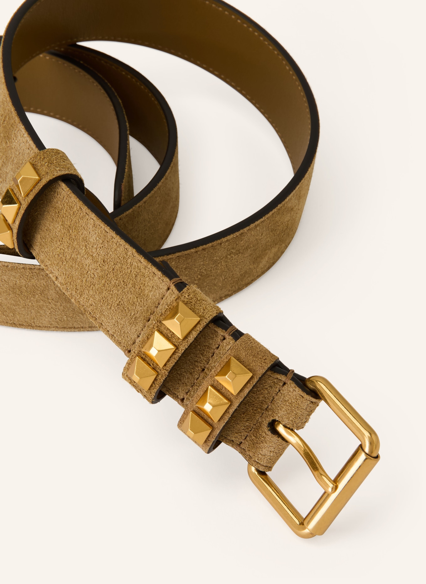 VALENTINO GARAVANI Ledergürtel: KHAKI