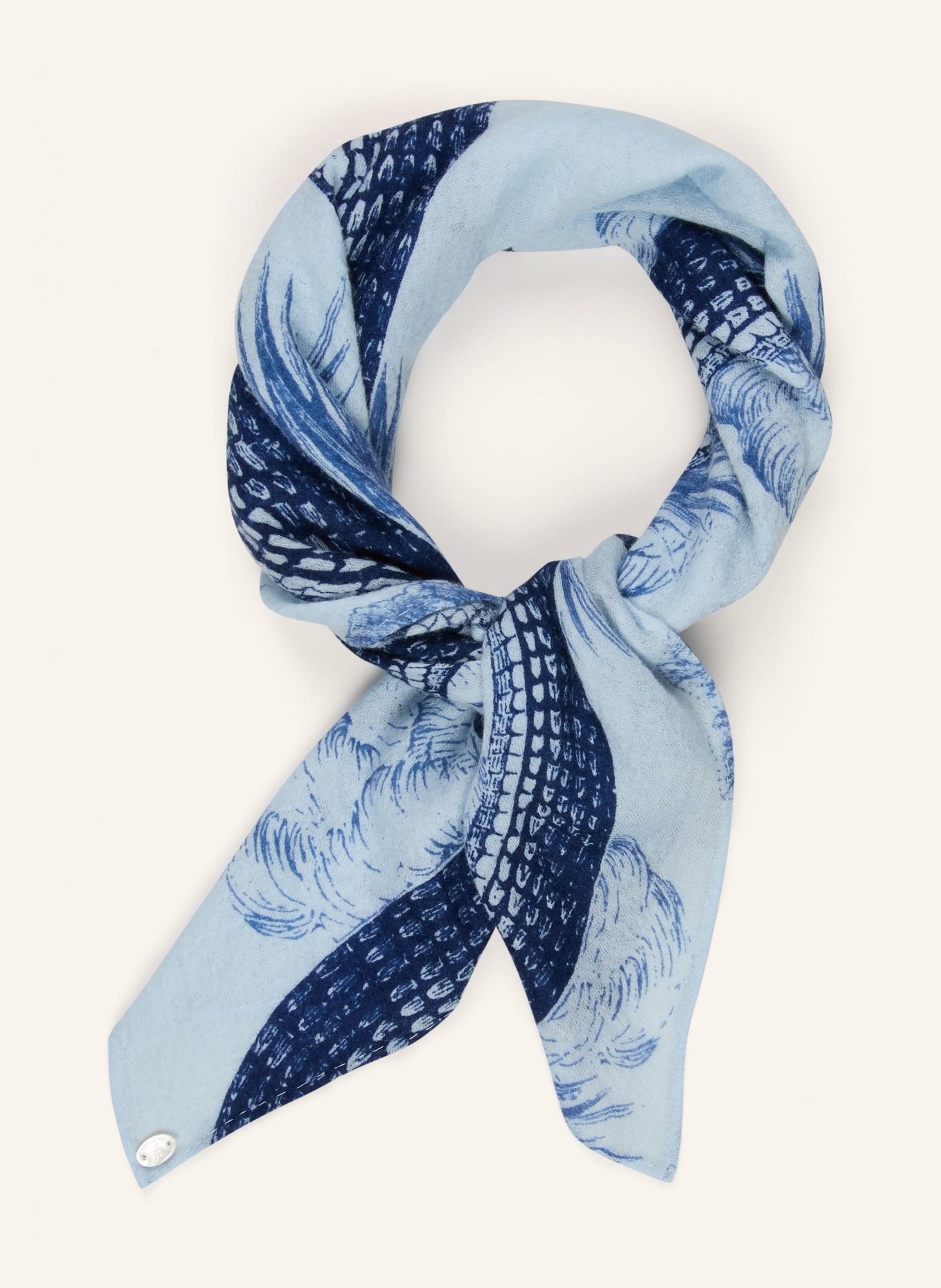 friendly hunting écharpe en cachemire: BLEU CLAIR / BLEU FONCÉ