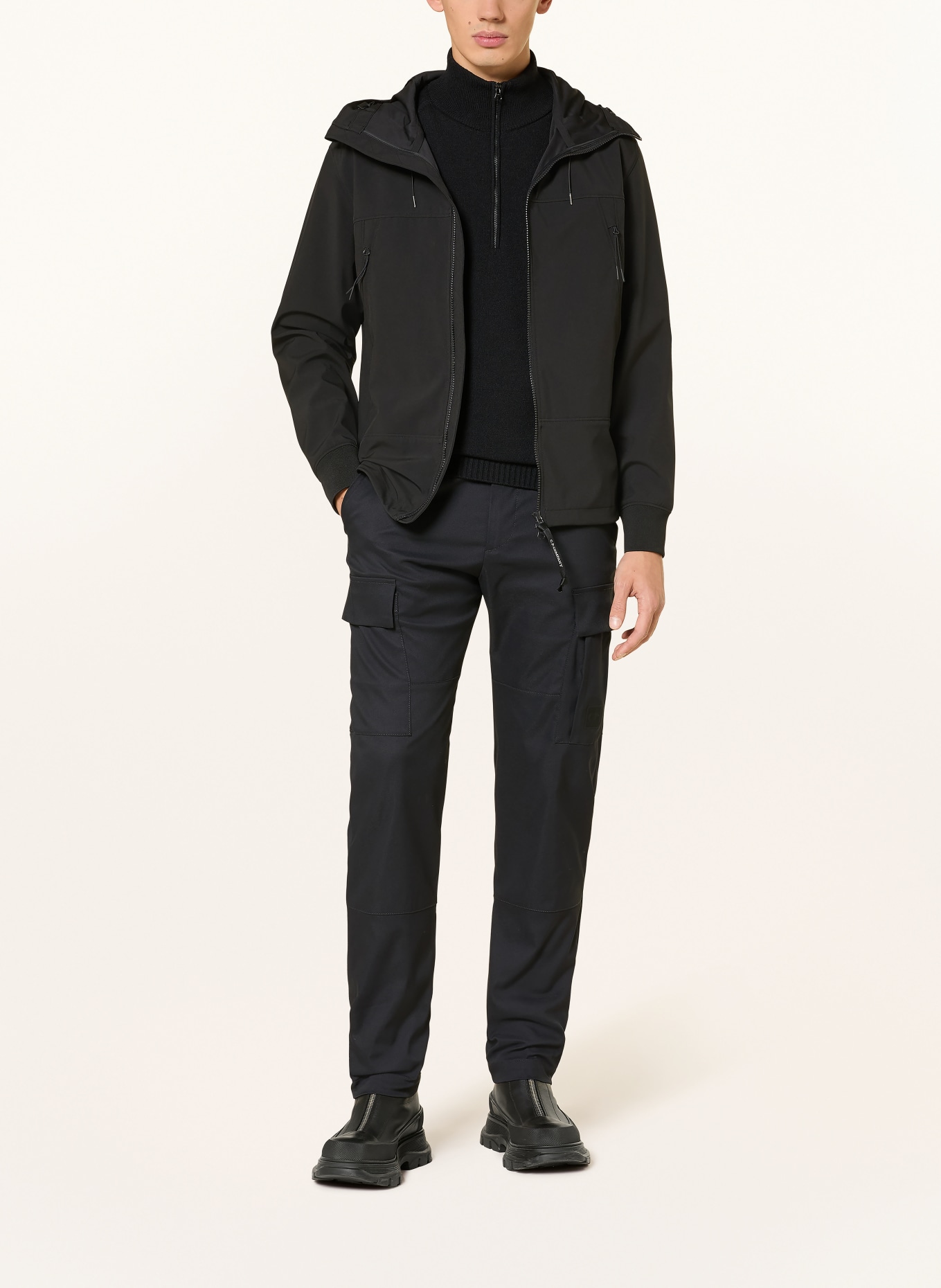 C.P. COMPANY Kurtka softshellowa: CZARNY