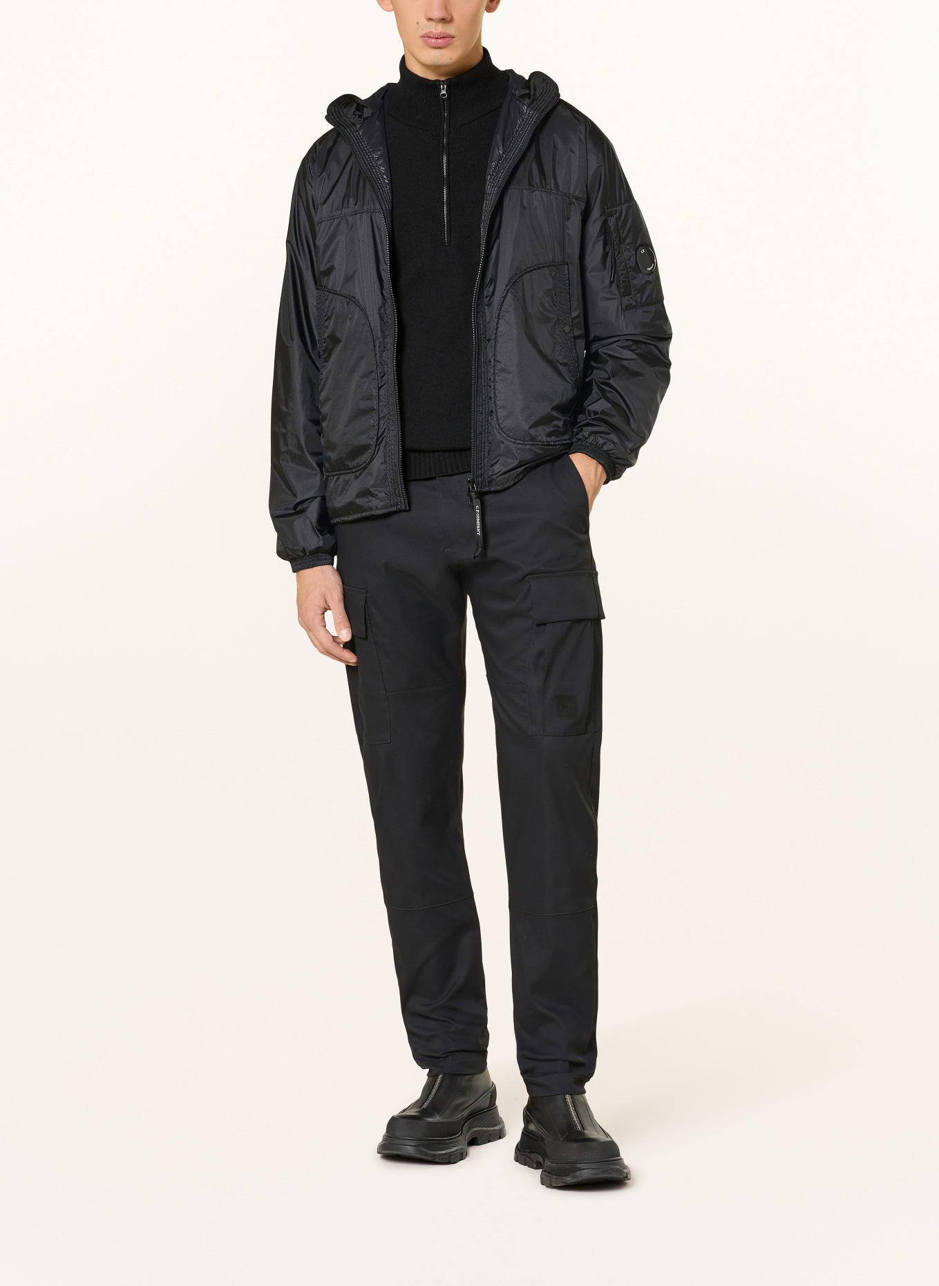 C.P. COMPANY jacket: BLACK