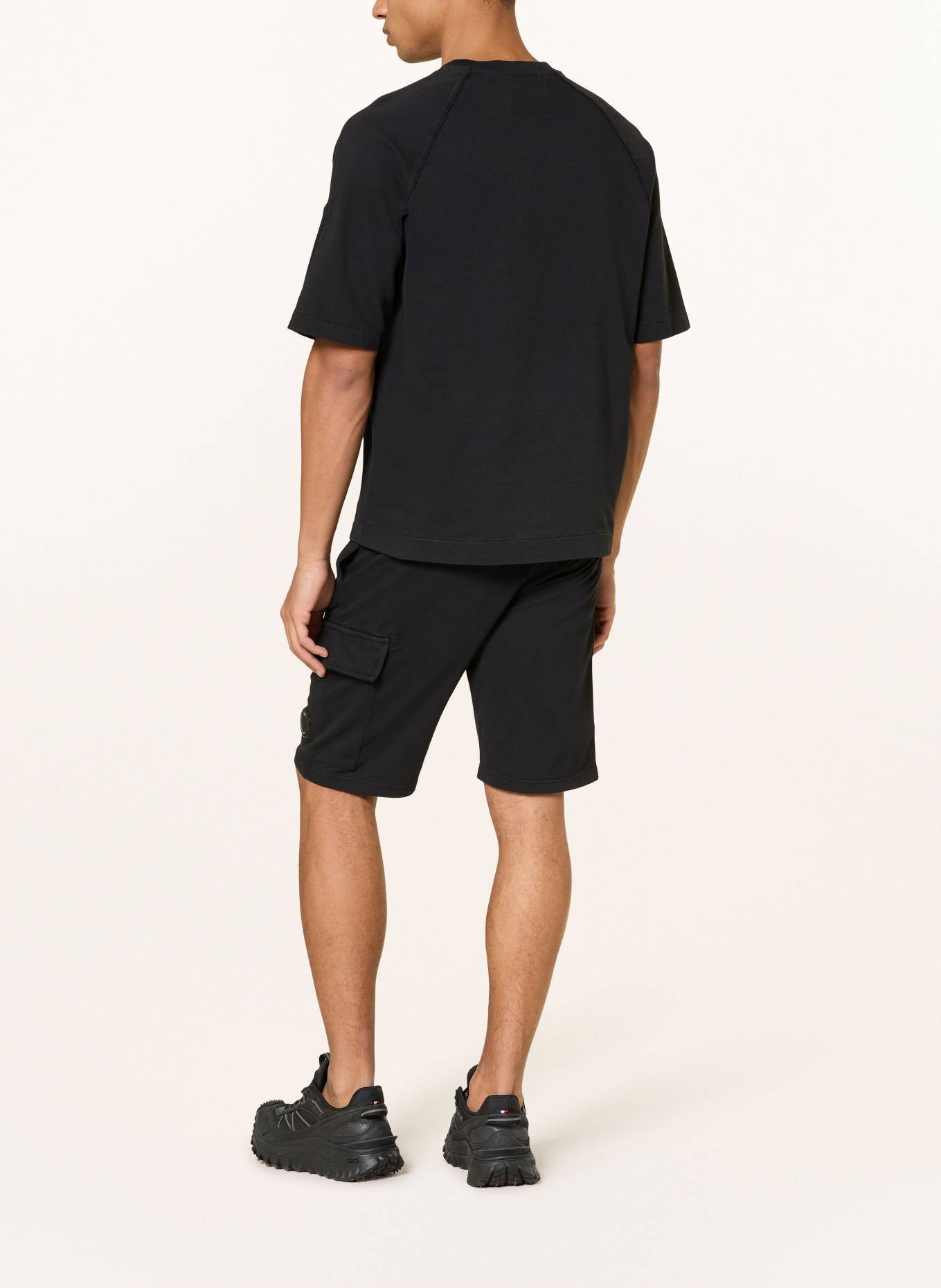 C.P. COMPANY sweat shorts: BLACK